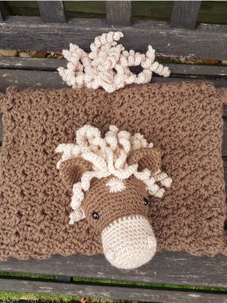 Farm Horse Baby Blanket Crochet Pattern - 3in1 Pony Toy PDF Pattern - Crafting Happiness product image (6)