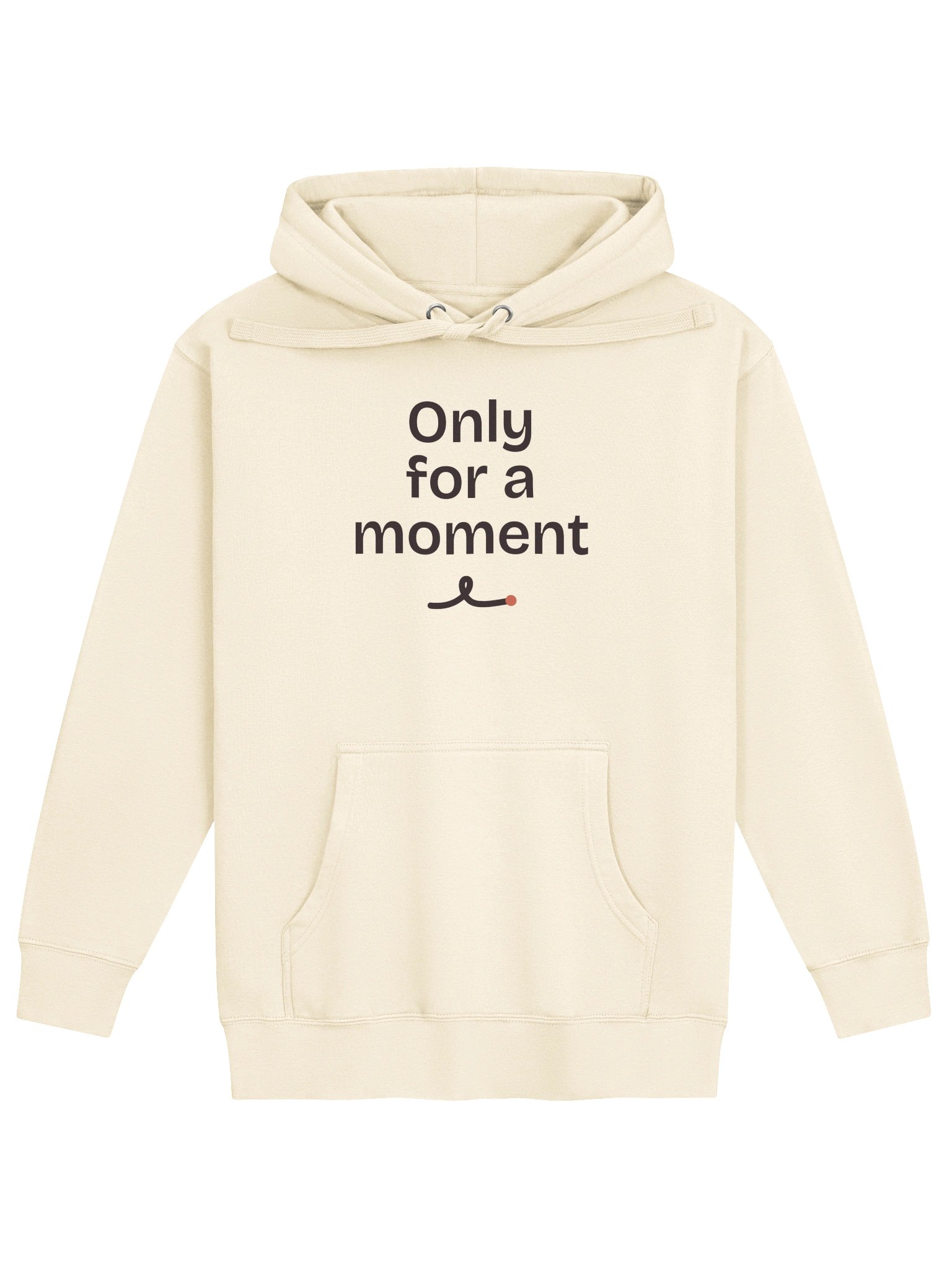 Only for a moment, spelled out hoodie, cream product image (1)