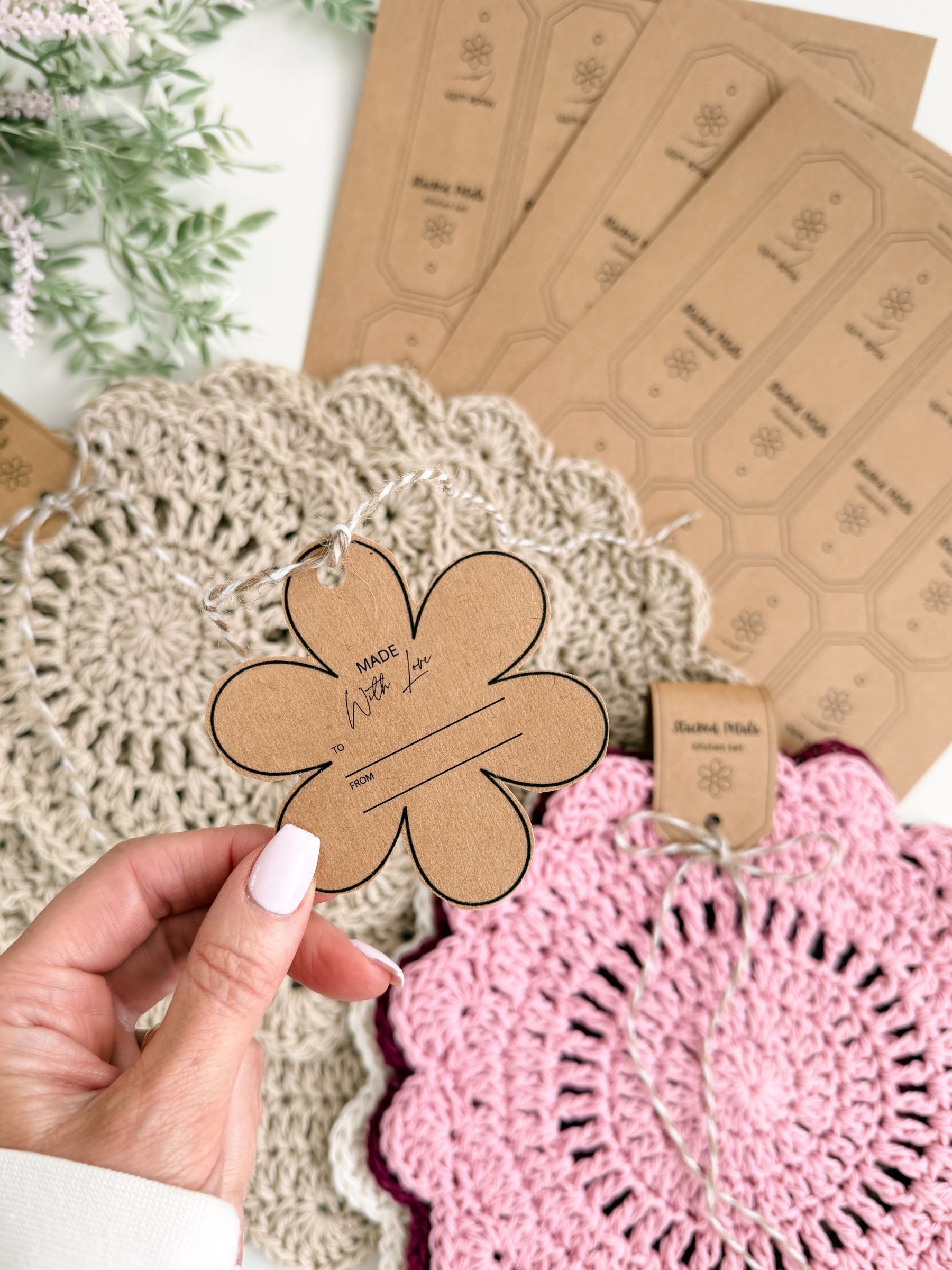 Stacked Petals Kitchen Set Crochet Pattern product image (6)