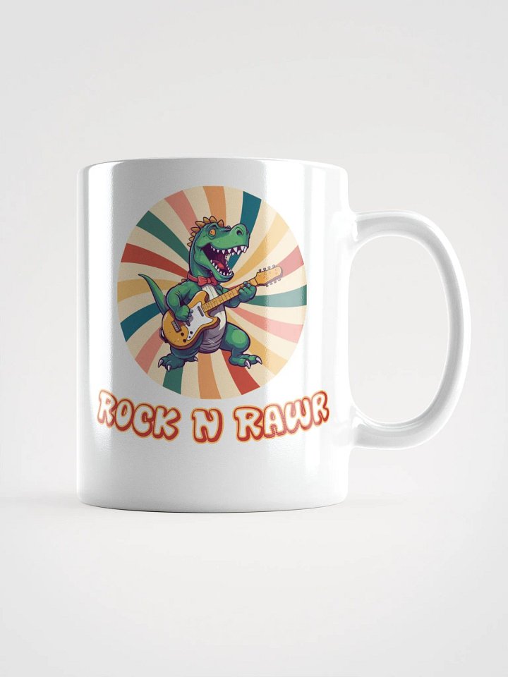 Rock n Rawr Dinosaur Kawaii Mug product image (1)