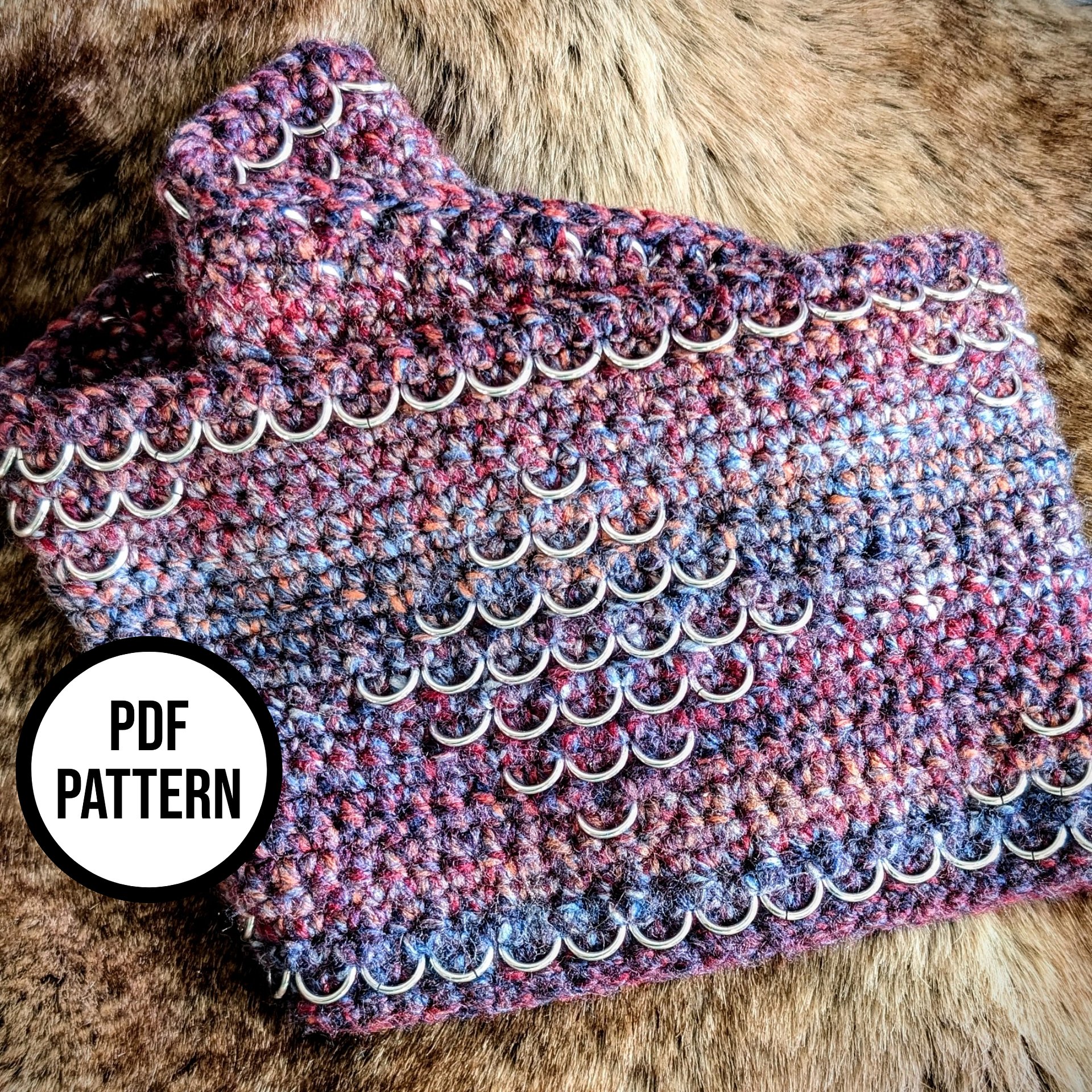 Crochainmail Neck Warmer - PDF Crochet Pattern product image (3)
