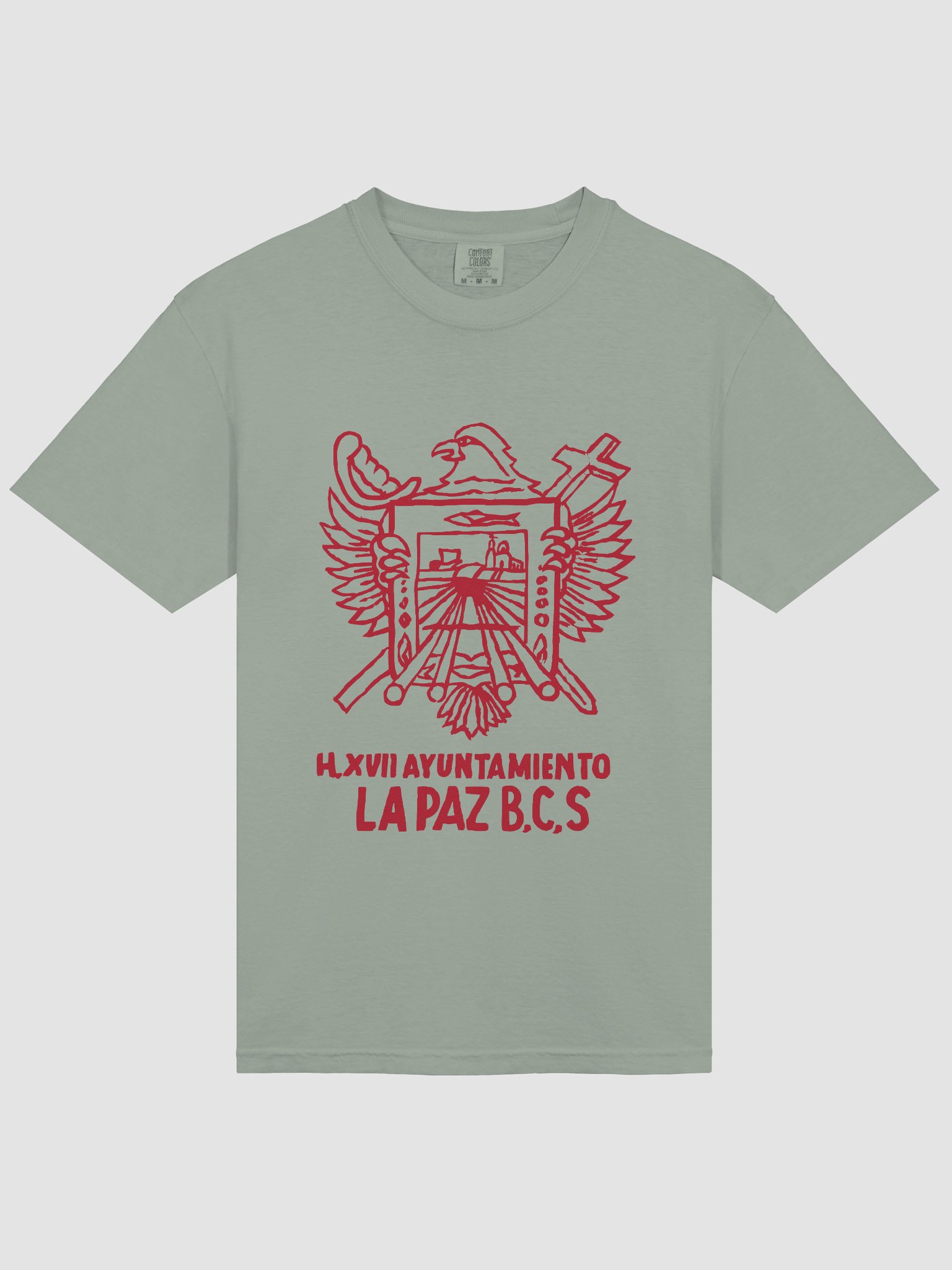 La Paz Heavyweight T-Shirt (Red) product image (14)