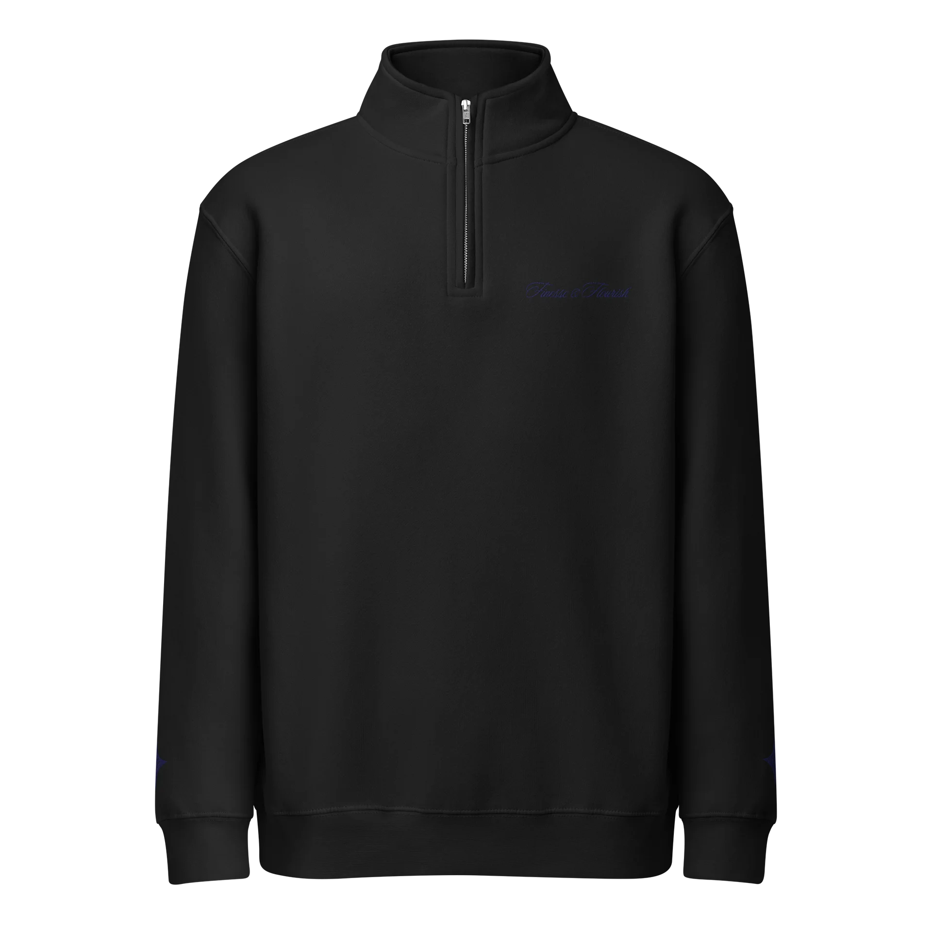 F&F Premium Quarter Zip Sweatshirt (NVY) product image (1)