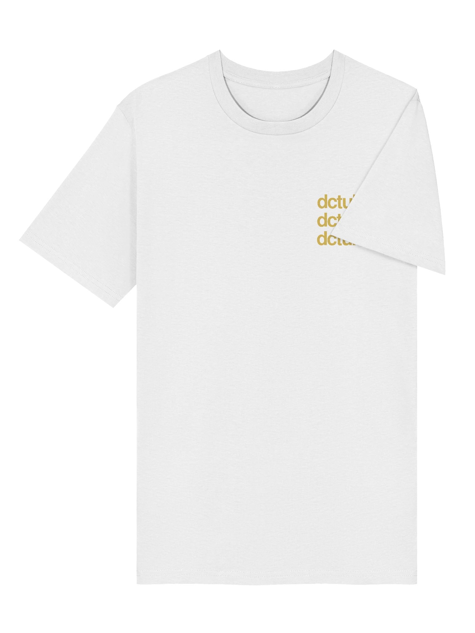 DCTUK White Gold Organic T-Shirt product image (6)