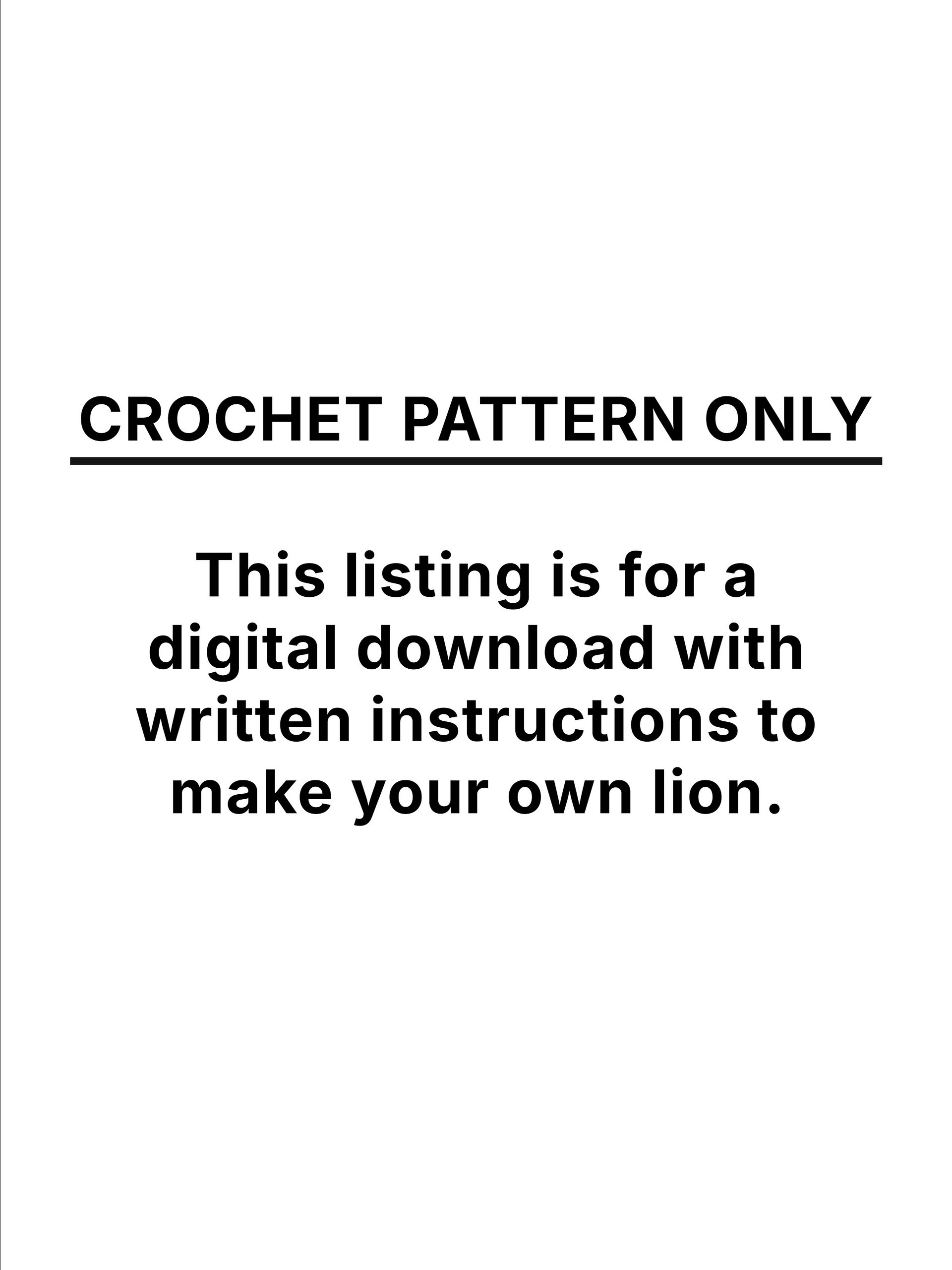Vintage Lion Crochet Pattern product image (10)