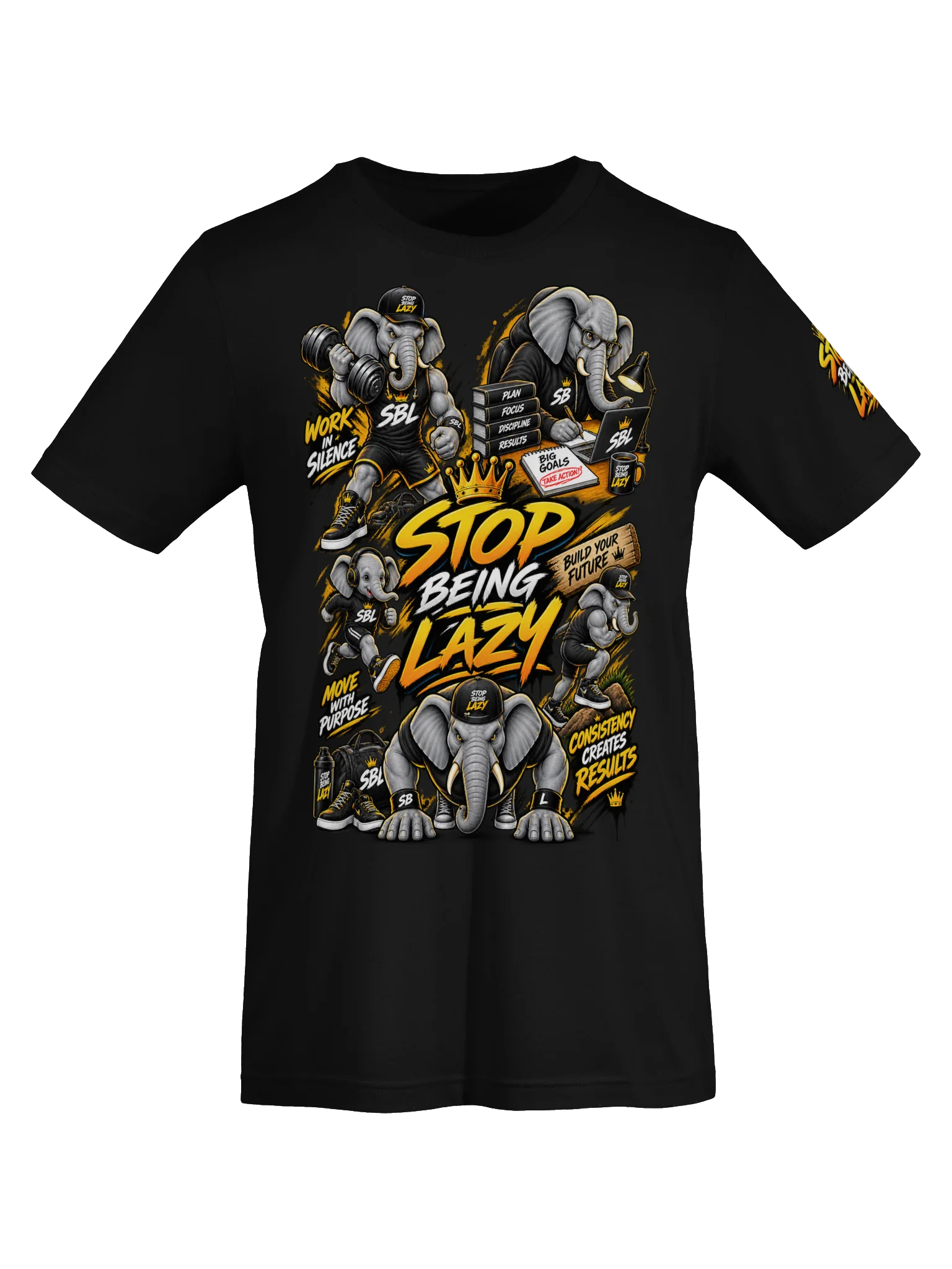 Stop Being Lazy — Strength & Discipline Tee product image (4)