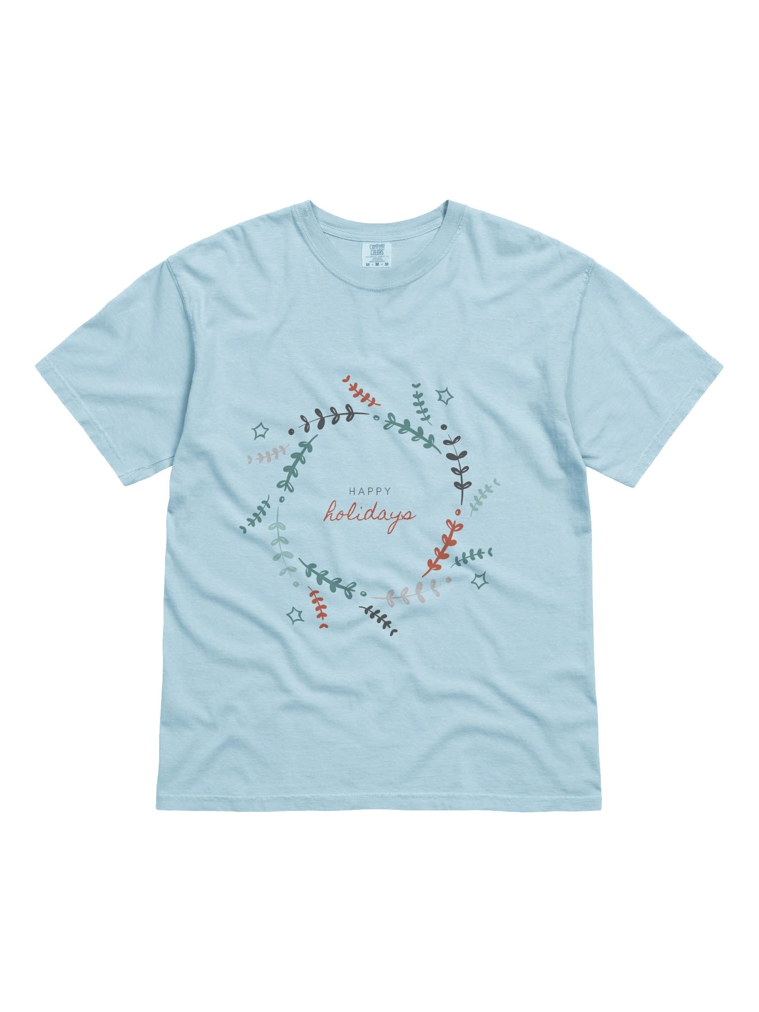 Happy Holiday Wreath T-Shirt product image (41)