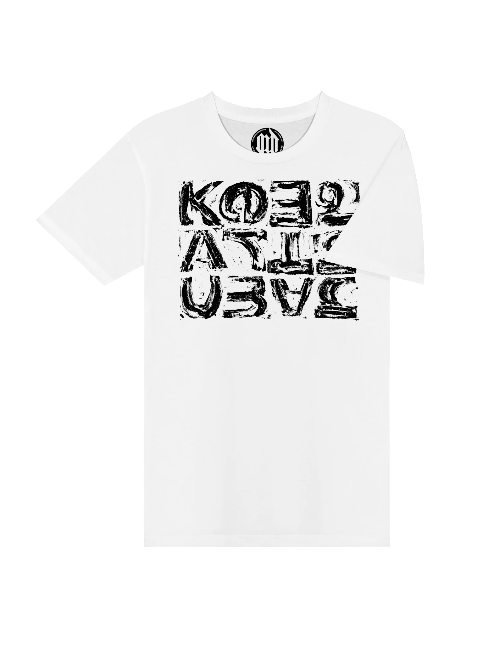 Keep Art Human - Mono Blocks Black Tee product image (4)