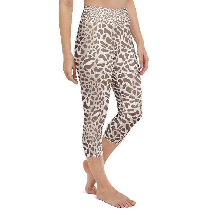 Cappuccino Giraffe Capri Leggings product image (2)