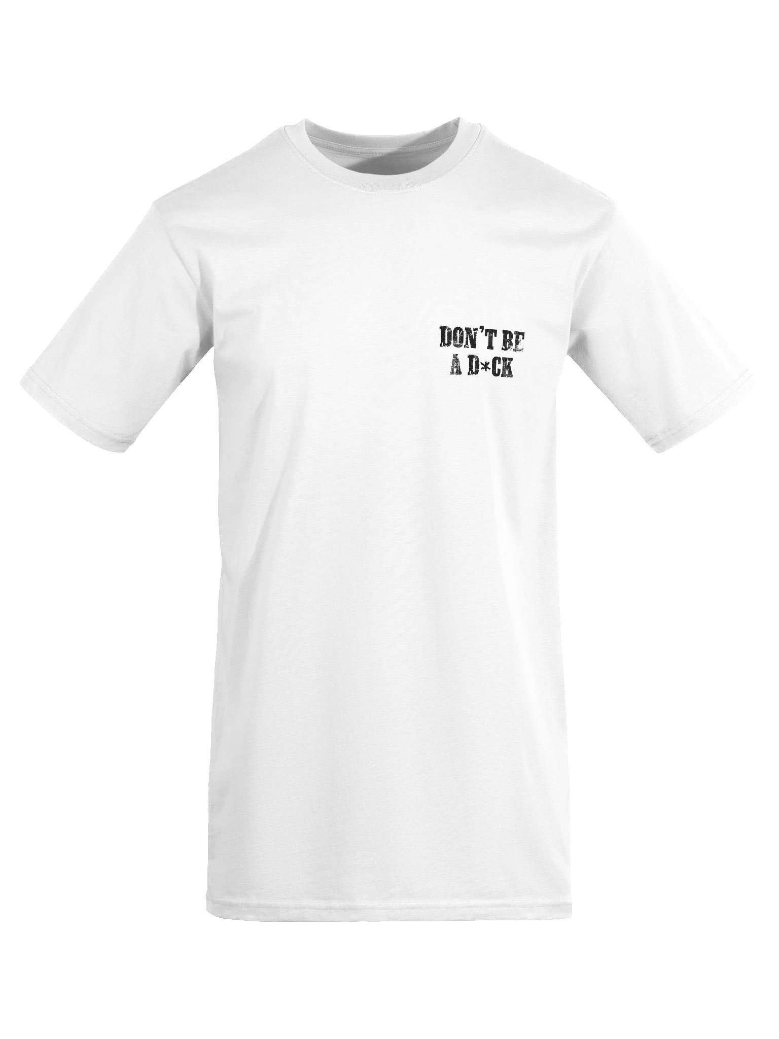 Don't Be A D*ck White Tee product image (1)