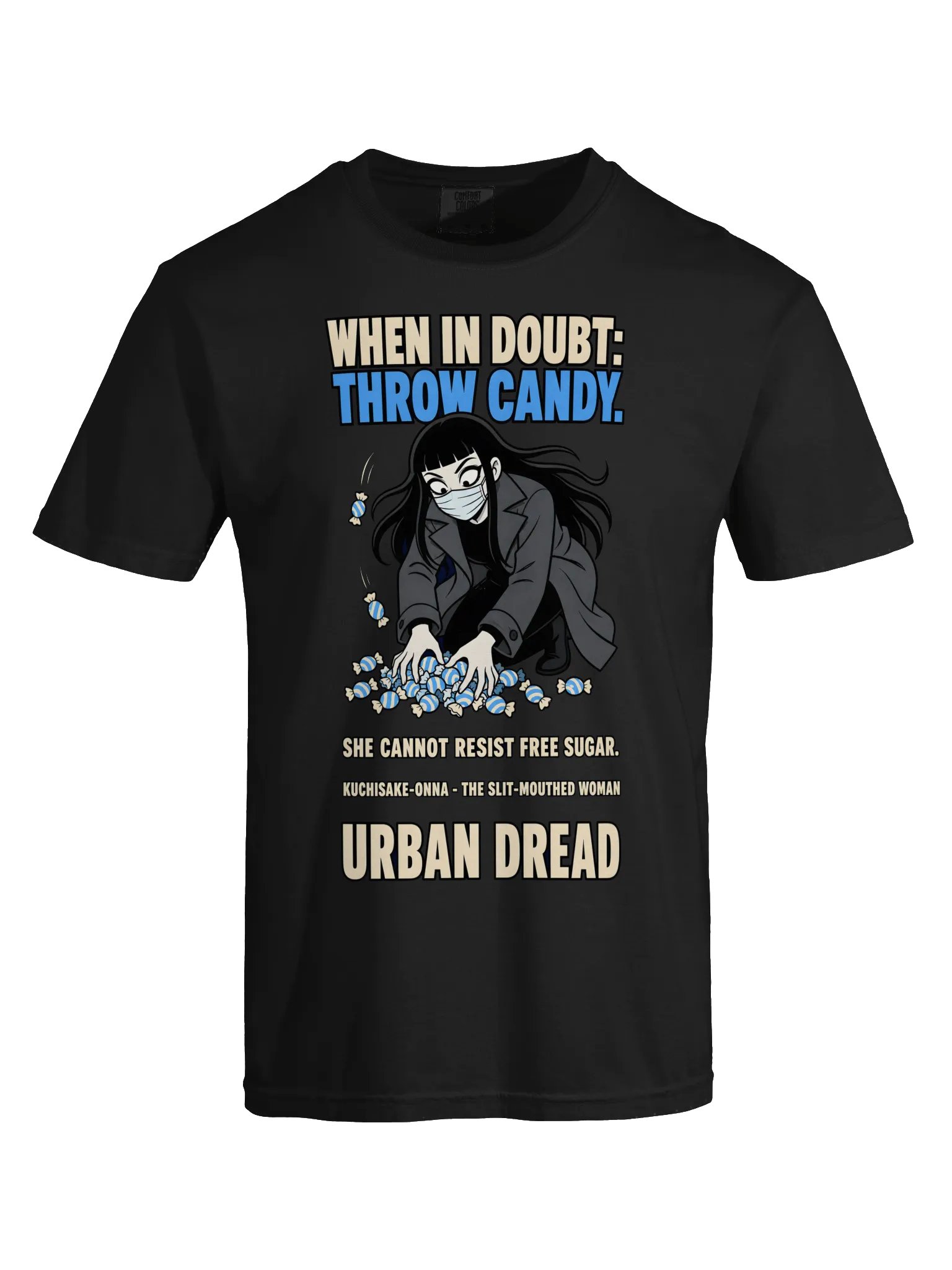 When in Doubt, Throw Candy — Kuchisake-Onna T-Shirt product image (4)