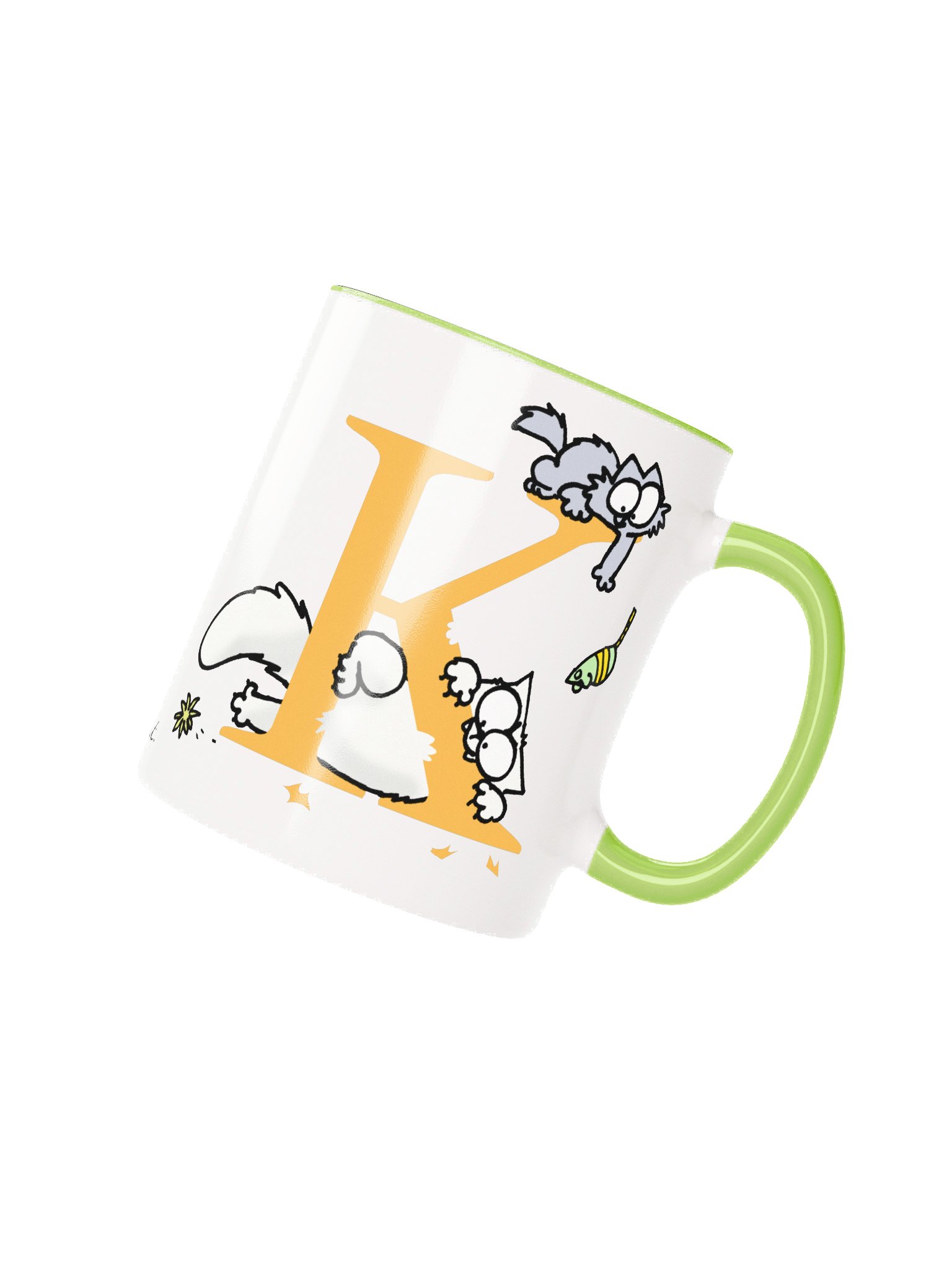 Cat Monogram Mug - K product image (1)