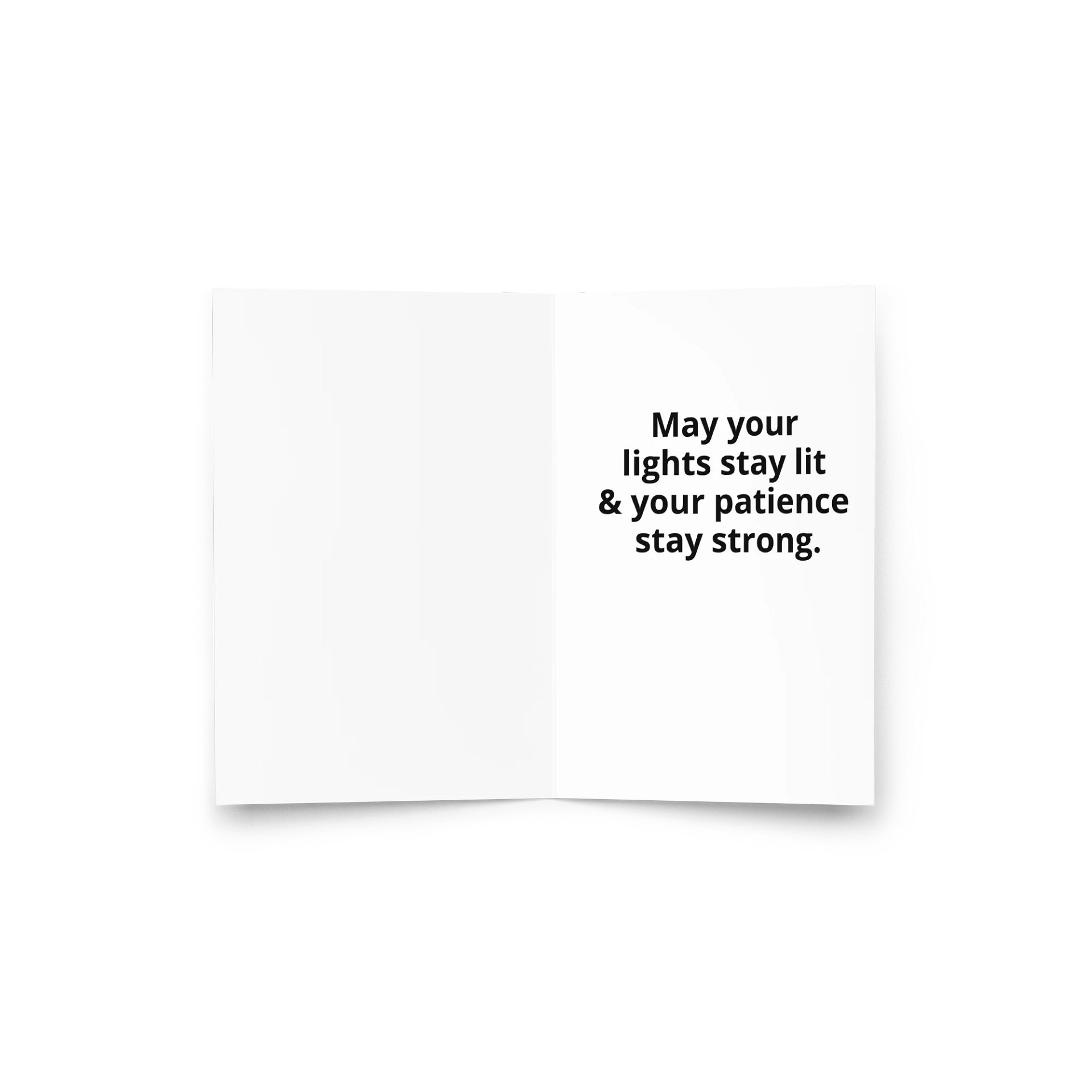 Holidays Are Complicated” Funny Grumpy Cat Christmas Card – Cute Cat Tangled in Lights – Holiday Greeting Card with Envelope product image (2)