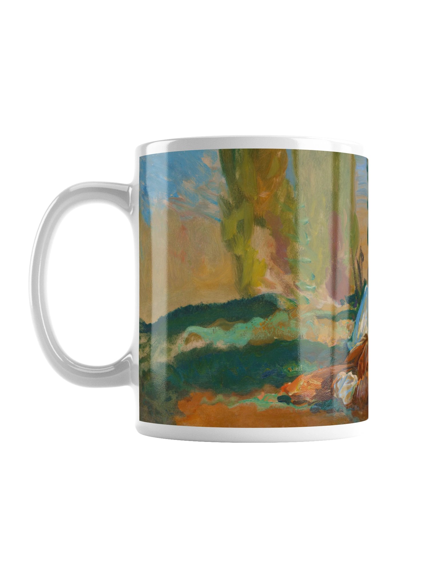 Under the Cypress Trees at Corfu (John Singer Sargent) Mug product image (2)