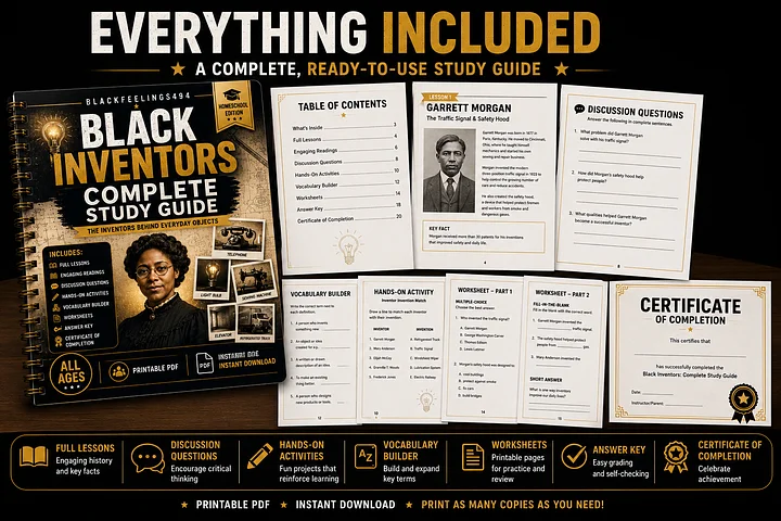 Black Inventors Complete Study Guide: The Inventors Behind Everyday Objects (Homeschool Edition) product image (2)