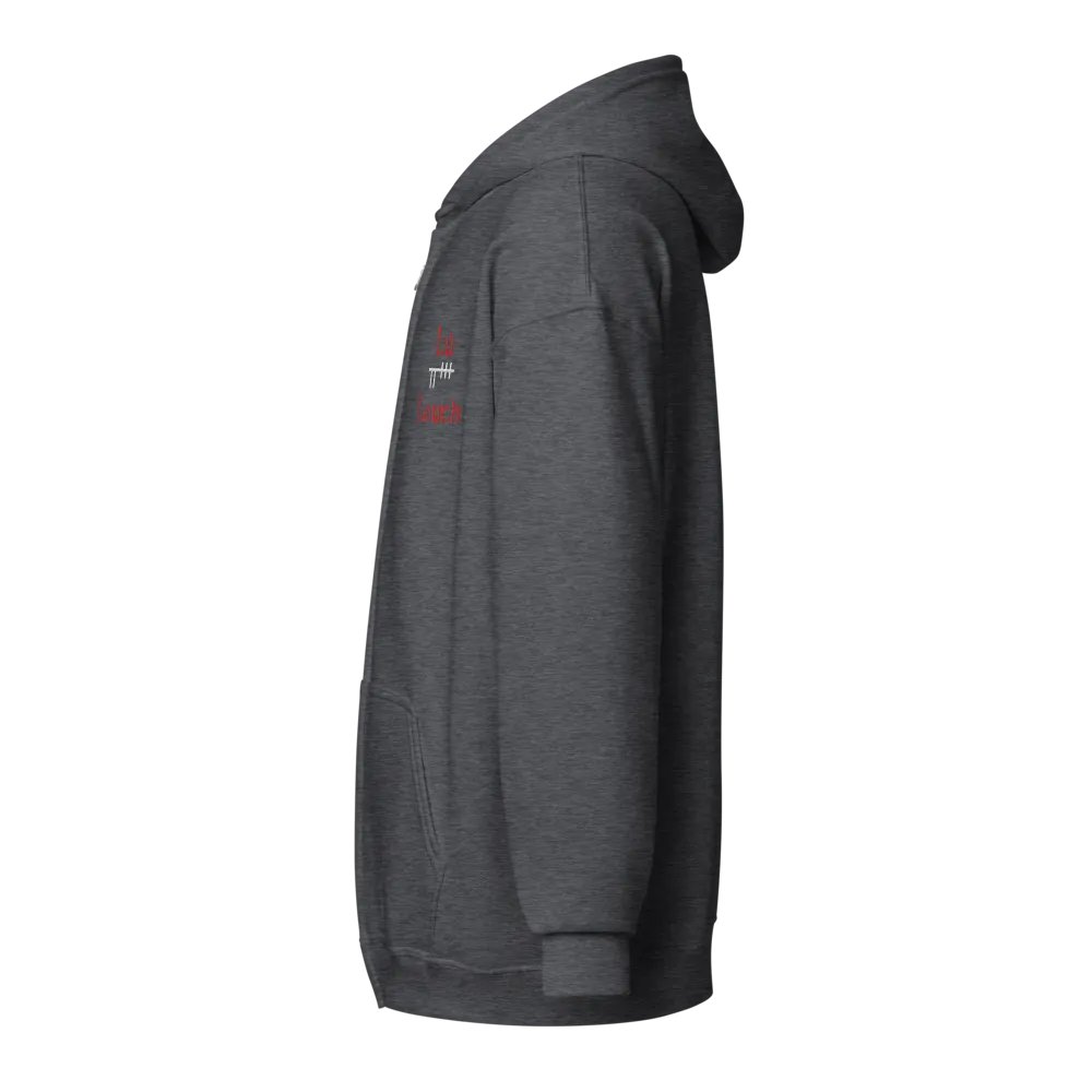 Louth/Lú Orthodox style Ogham embroidered Zip Hoodie product image (11)