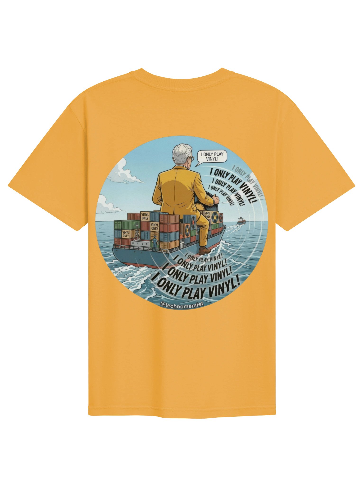 I Only Play Vinyl! Double Sided Shirt product image (3)
