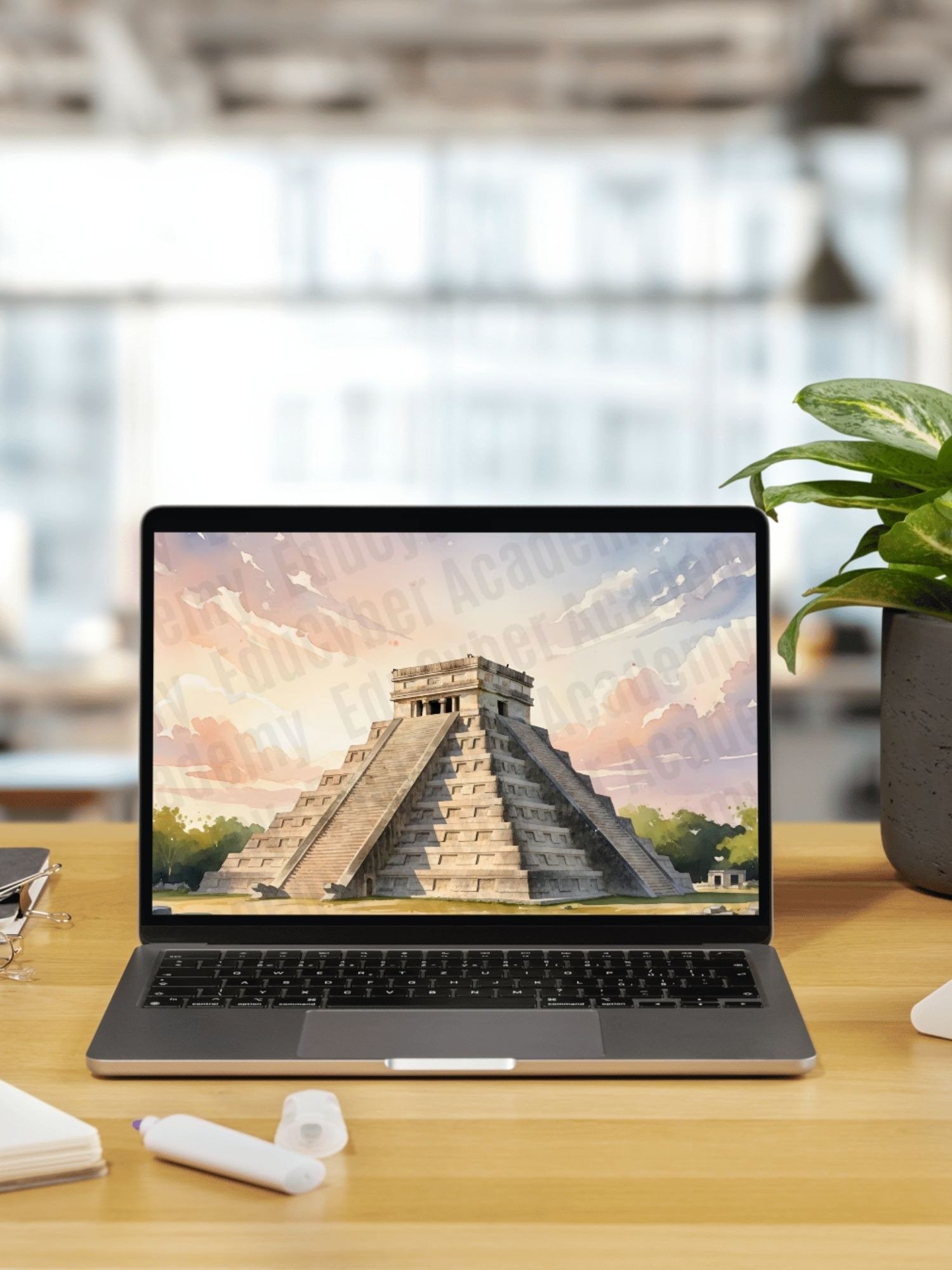 The Chichén Itzá in Yucatán, Mexico Frame TV Art, Desktop, and Laptop Wallpaper The New 7 Wonders of the World Chinenitza 4k Image product image (4)