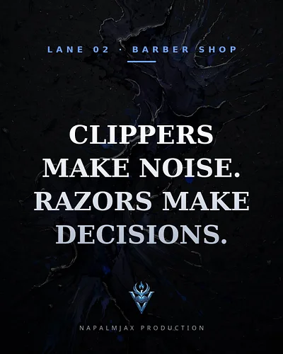 Restraint is the discipline nobody claps for.
Anybody can flood a page. The razor asks: what can I cut and still keep the cut?