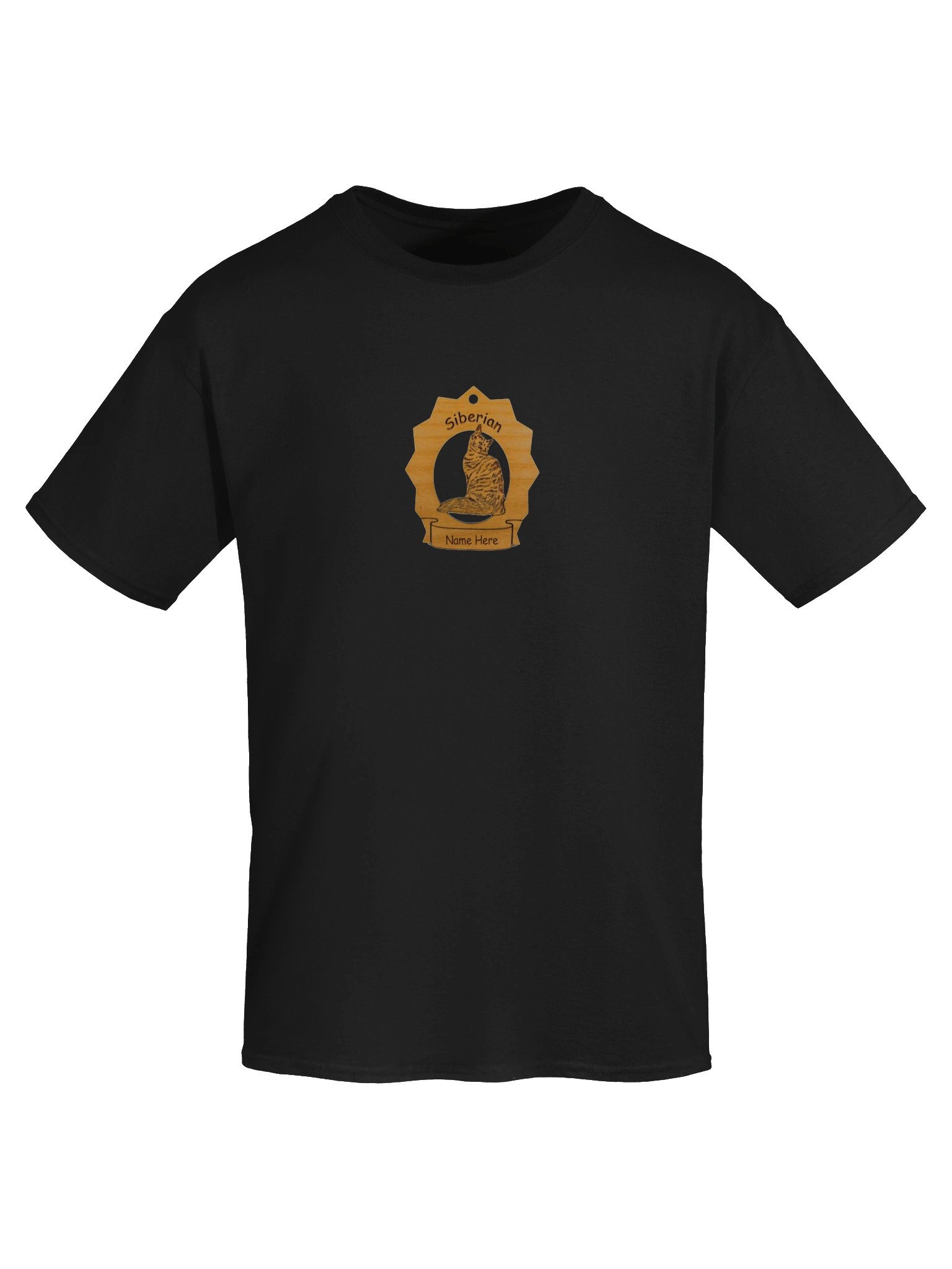 Siberian Cat Name Tag Tee product image (5)
