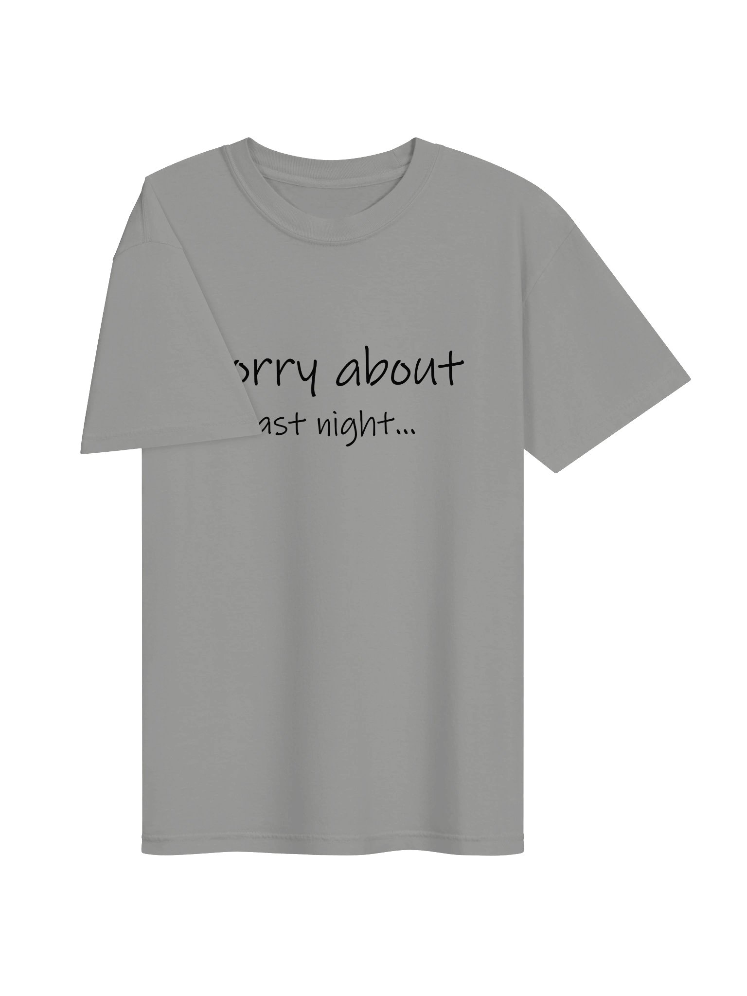 Sorry About Last Night Graphic Tee Lt. product image (24)