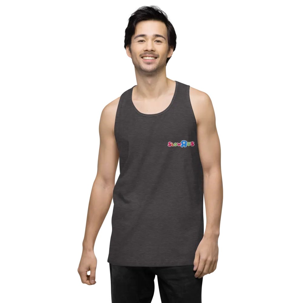 SLOW-R-US UNISEX EMBROIDERED SLEEVELESS TEE product image (6)