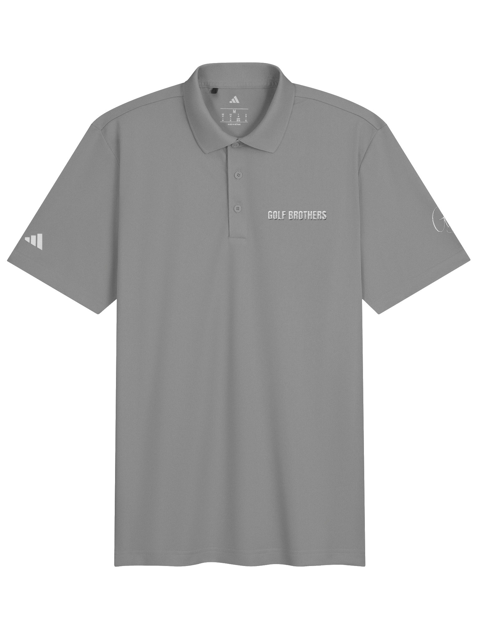 Golf Brothers - Gray Polo - Adidas product image (1)