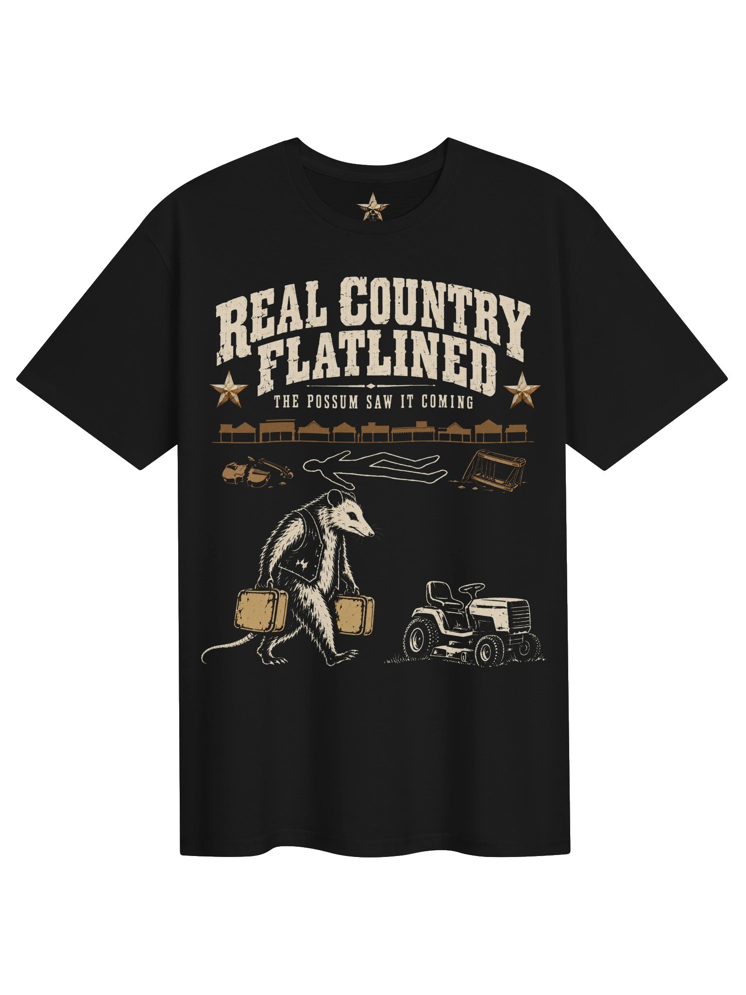 Real Country Flatlined Tee — Drop 005 product image (1)