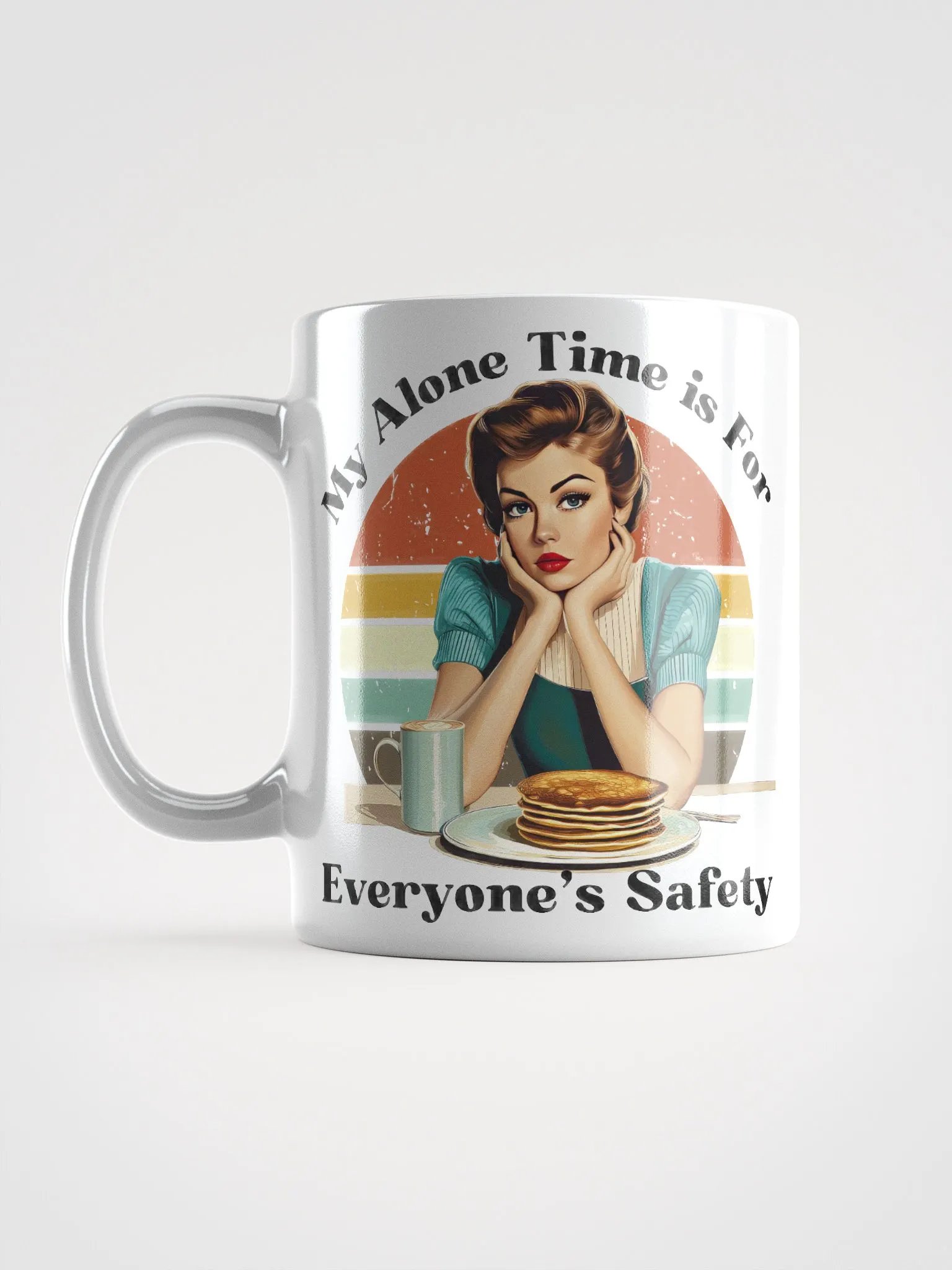 Retro Pancake My Time Mug product image (6)