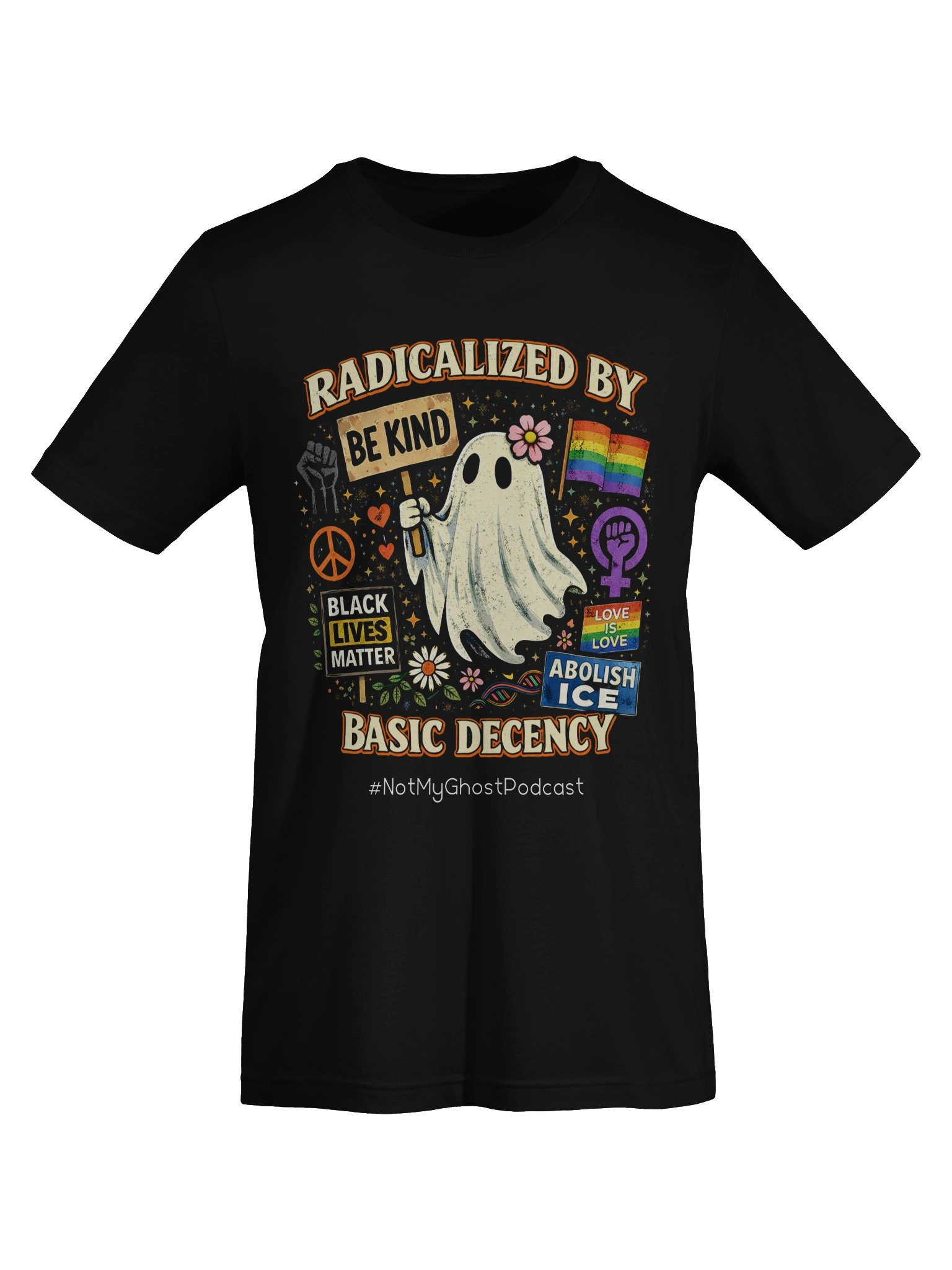 Radicalized by Basic Decency Ghost Tee product image (4)