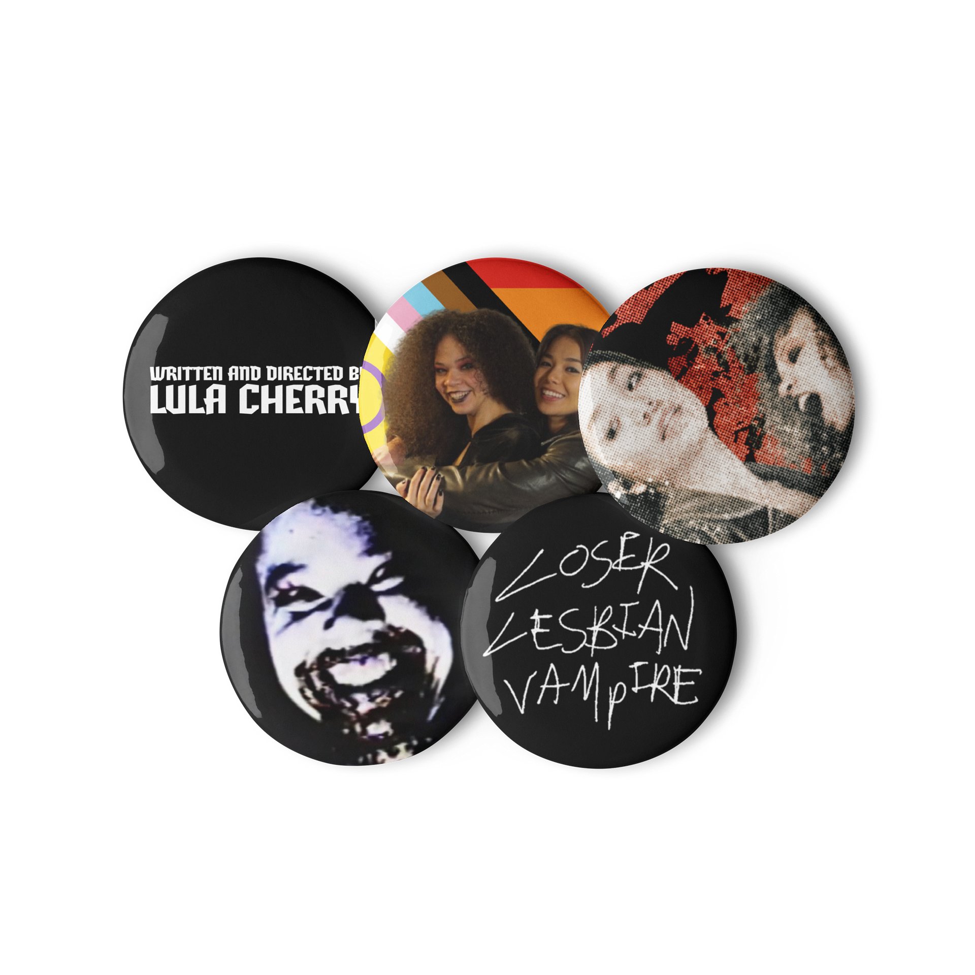 LOSER LESBIAN VAMPIRE Buttons (Set of 5) product image (2)