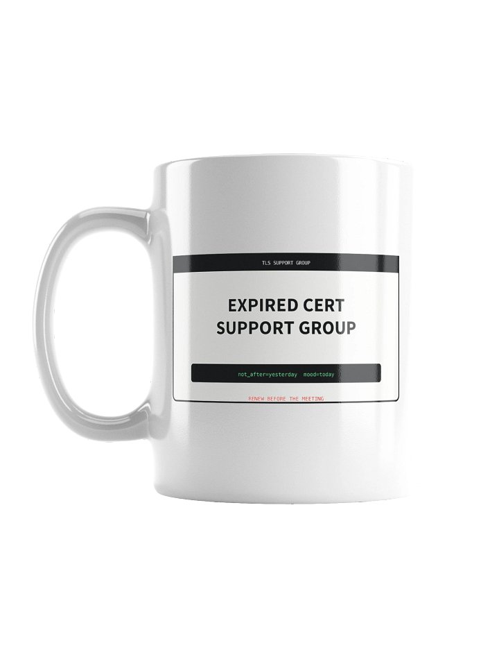 Expired Cert Support Group Mug product image (1)