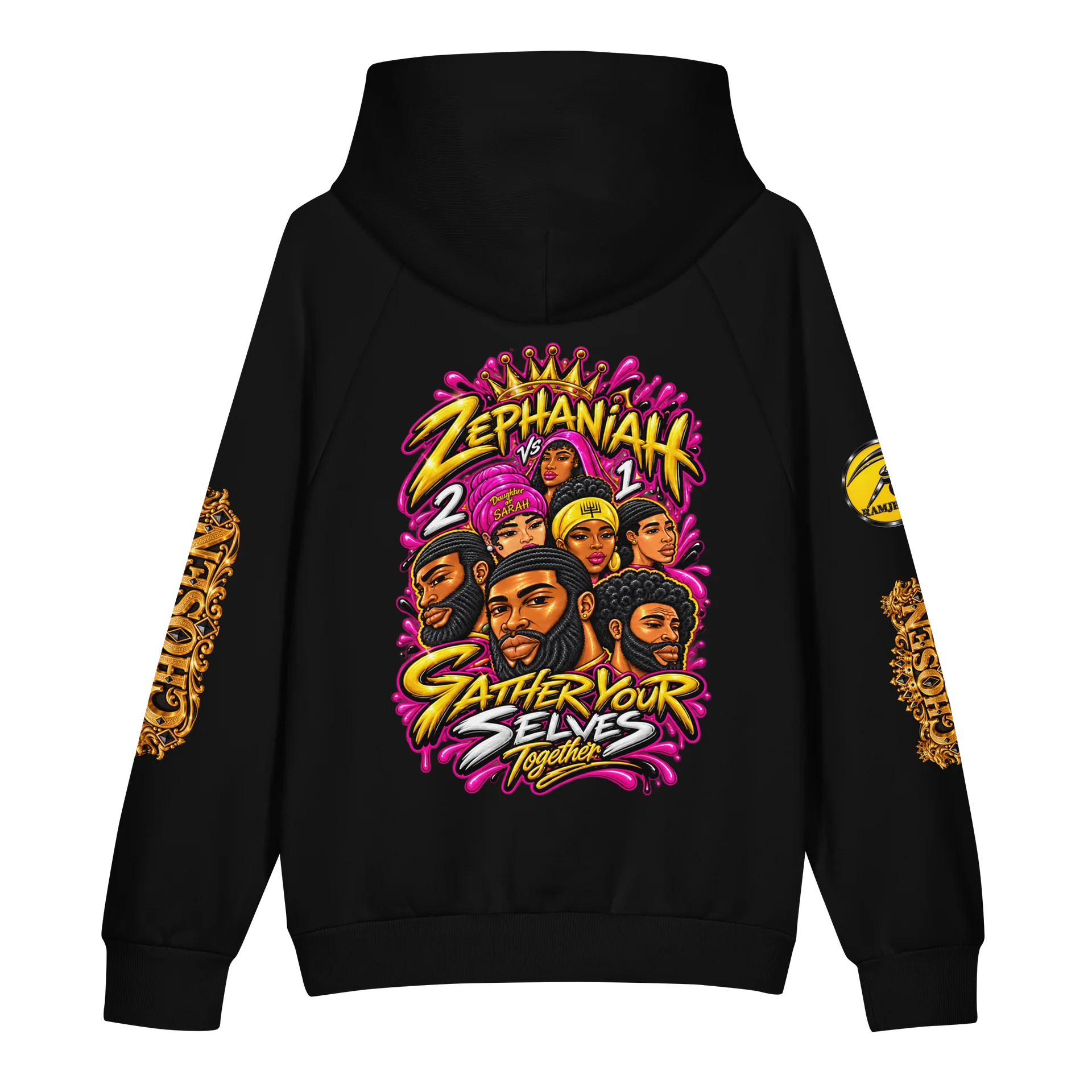 Zephaniah 2 Gather Your Selves Hoodie Pink product image (2)