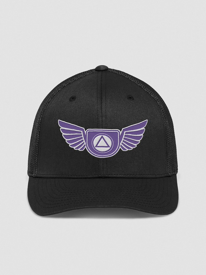 Guardian Angel Wings Trucker Hat with Purple Color Accent product image (1)