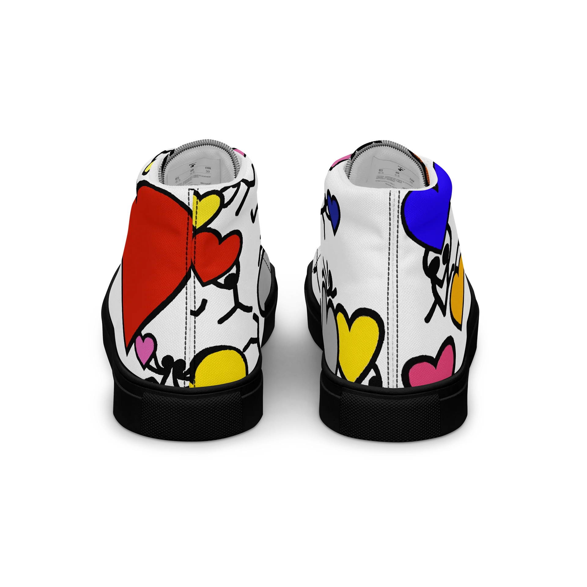 Love in Colour // Man's Canvas Art High Tops product image (4)