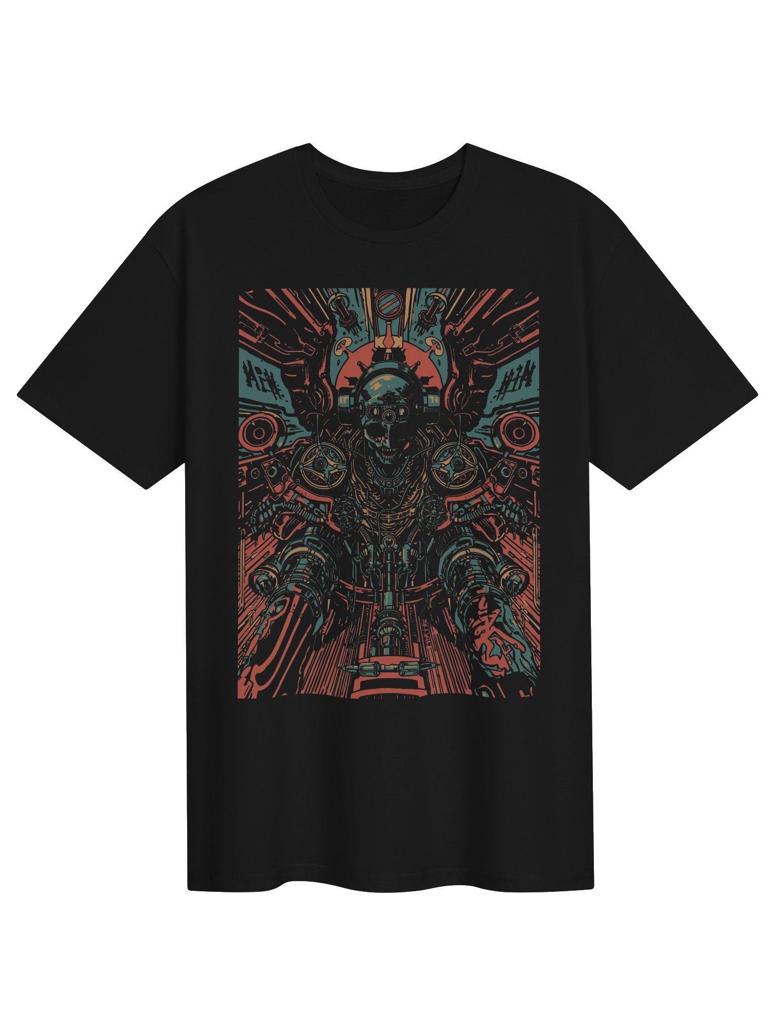 Cyber Mech Sentinel T-Shirt product image (1)