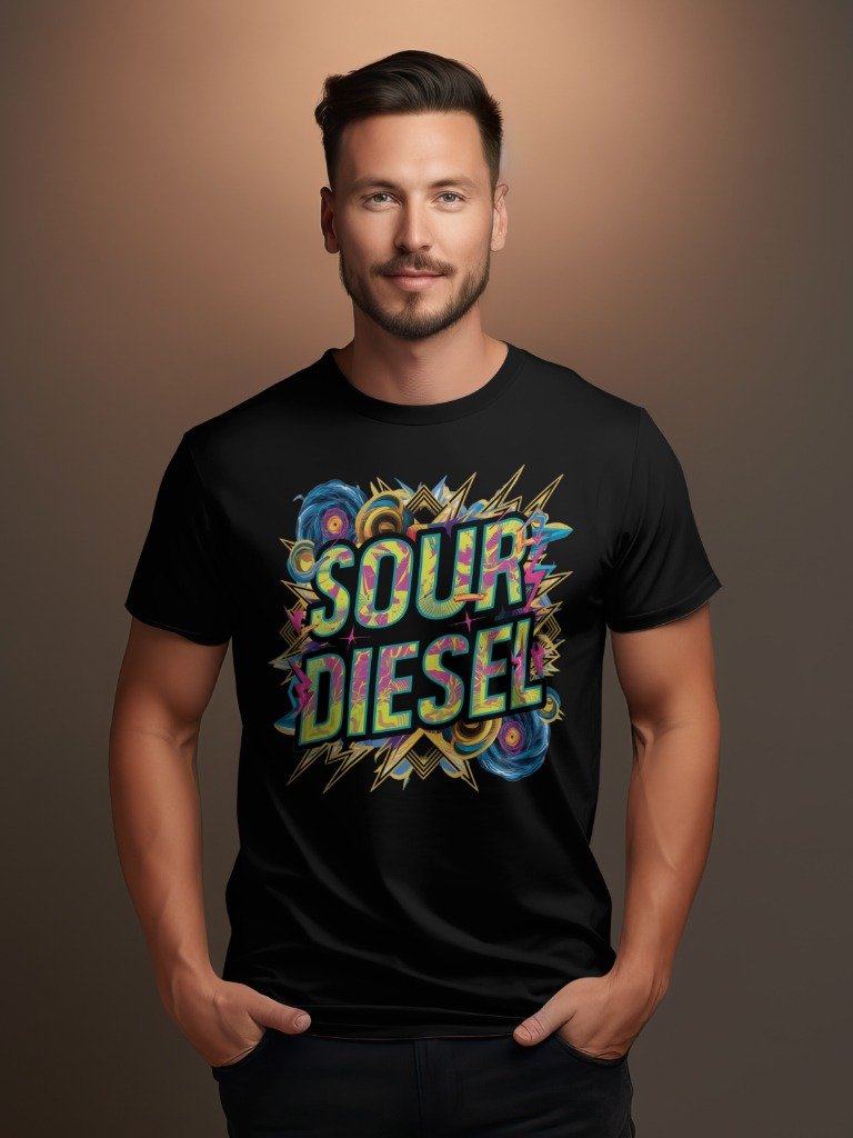 Sour Diesel Cannabis Strain Graphic - Unisex T-shirt product image (7)