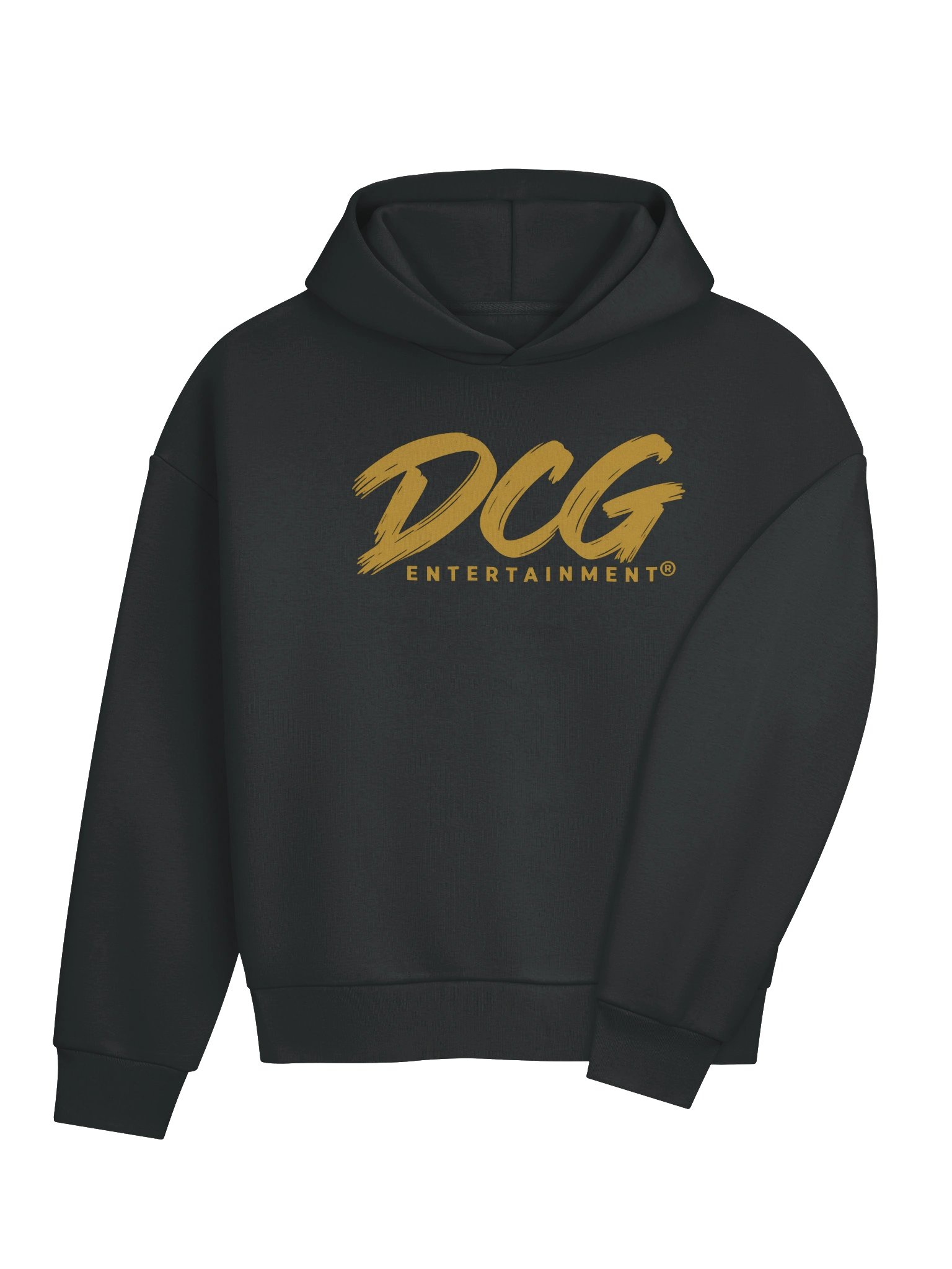 DCG Signature Heavyweight Hoodie – Gold Logo, Front & Back product image (4)