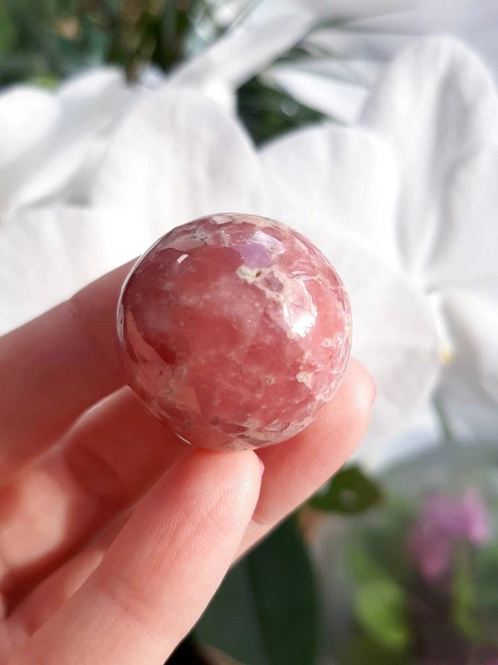 Juicy rhodochrosite sphere product image (2)