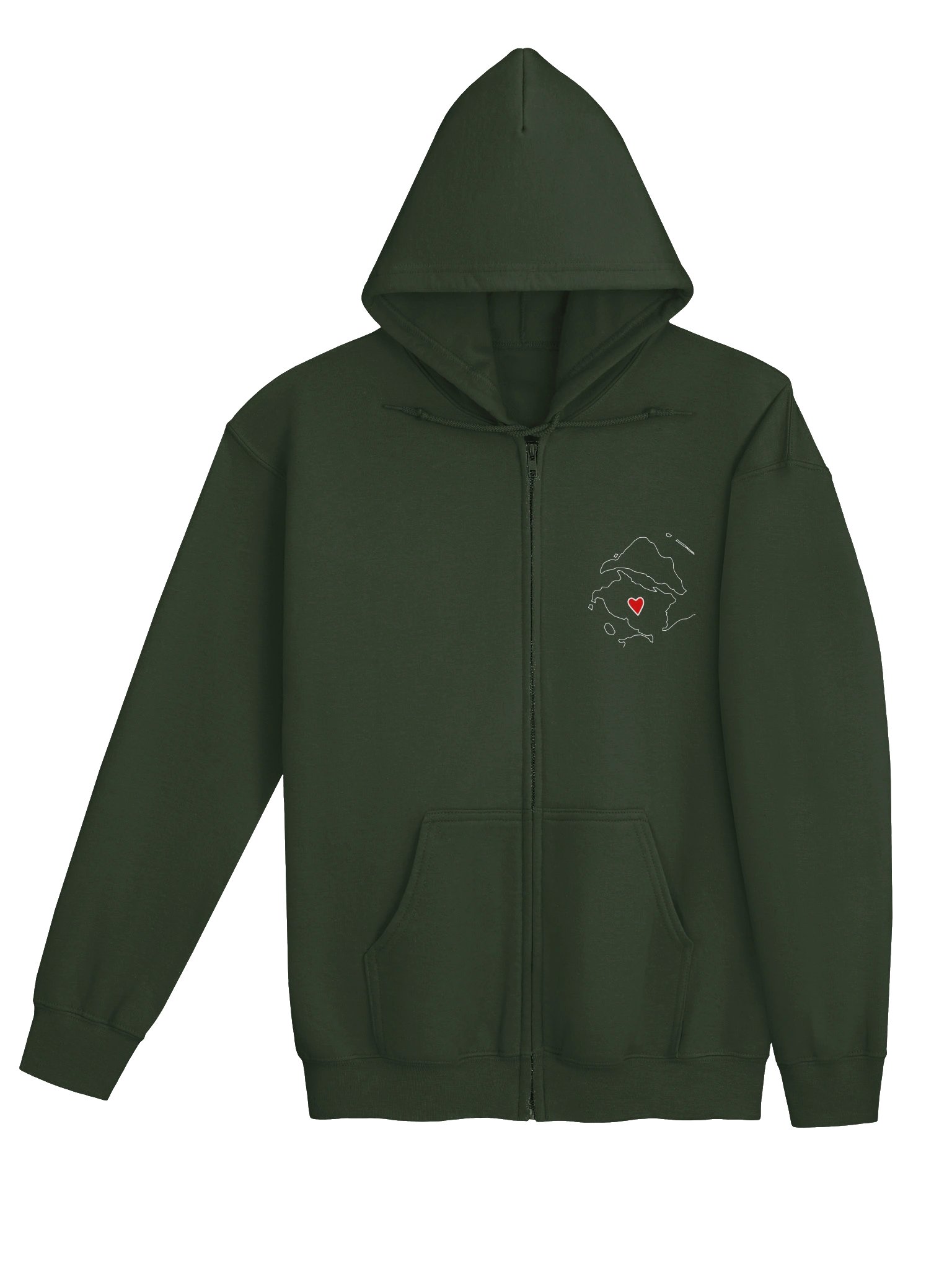 Orieentering Meese - Zip up Hoodie (Glidan) product image (4)