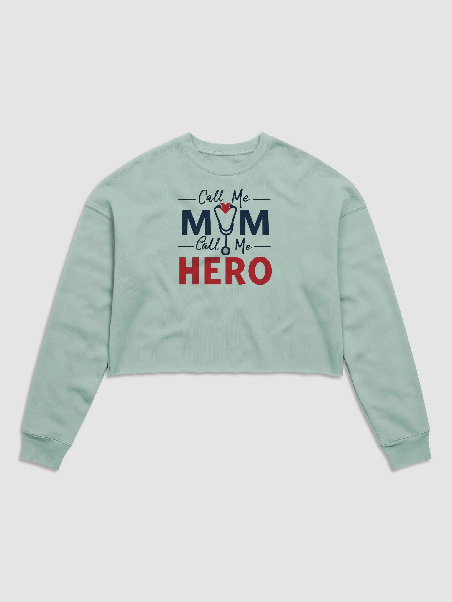 Mom & Hero Women's Crop Sweatshirt product image (1)