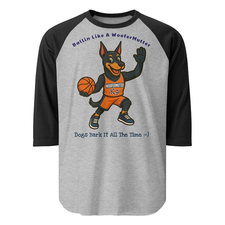Doberman Pinscher Unisex 3/4 Sleeve Raglan Shirt product image (1)