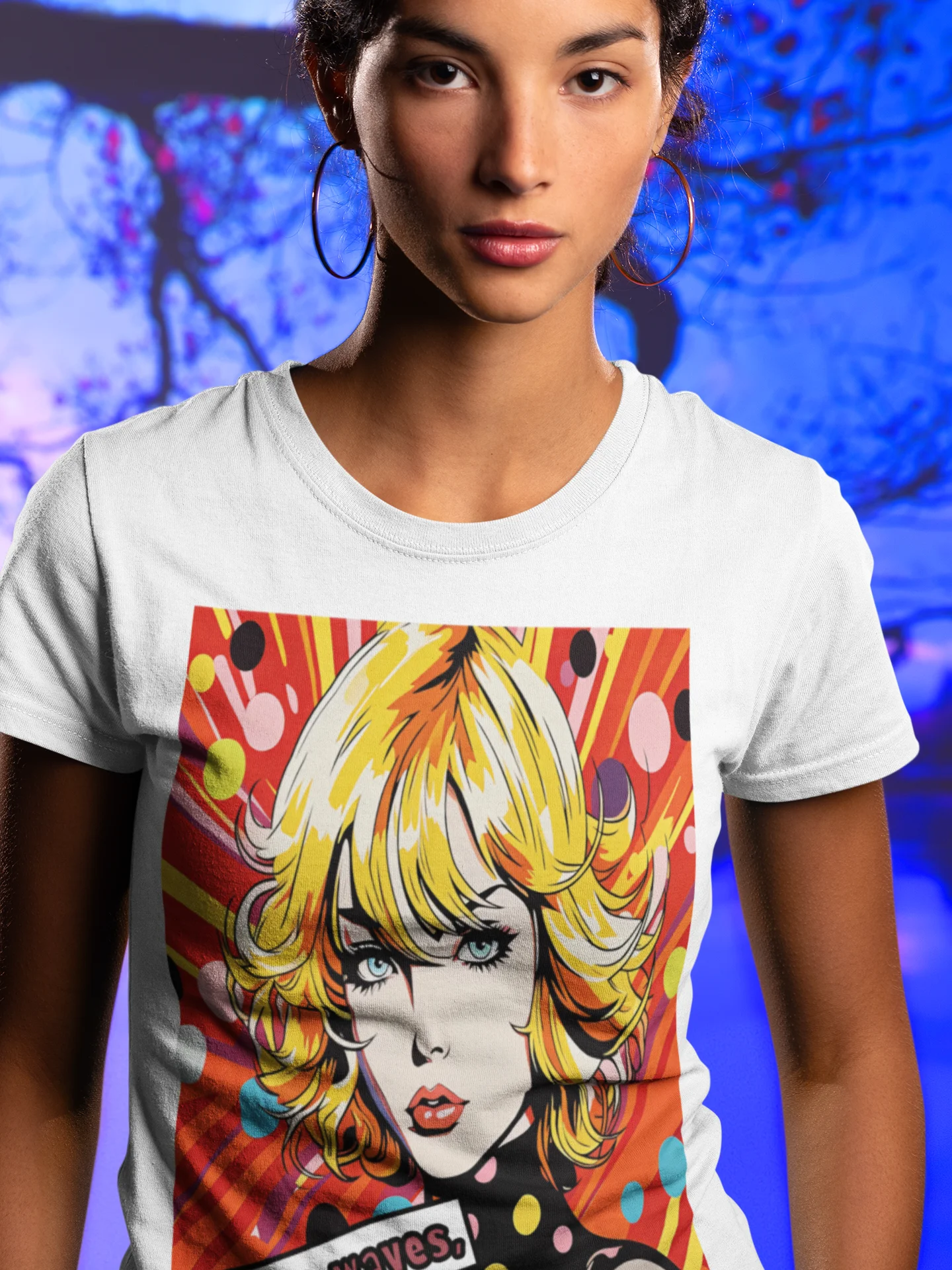 Make Waves Not Apologies Pop Art Graphic Tee product image (10)