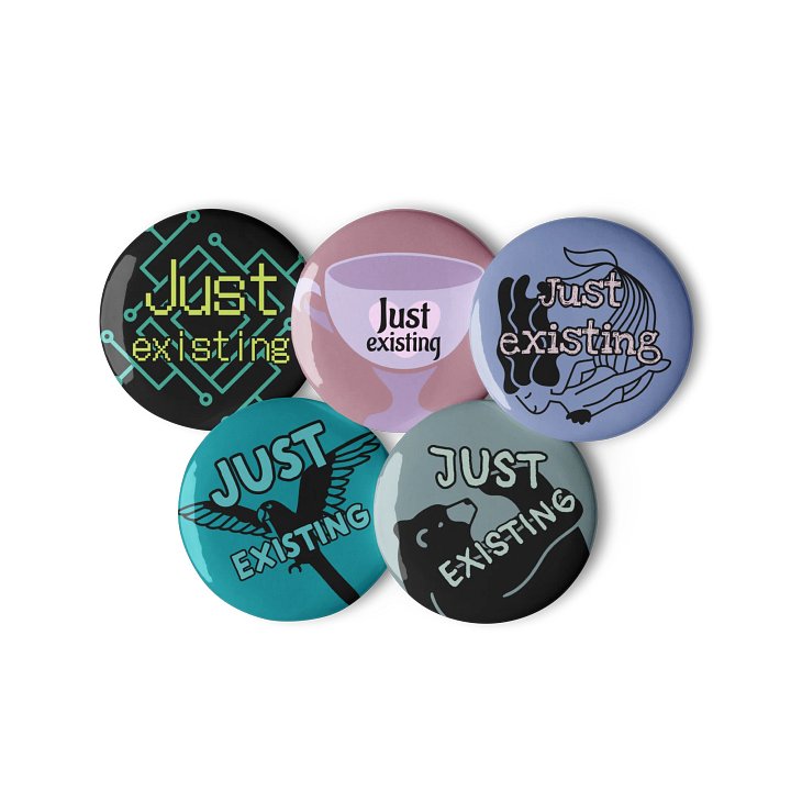 Just Existing Button Set #2 product image (3)