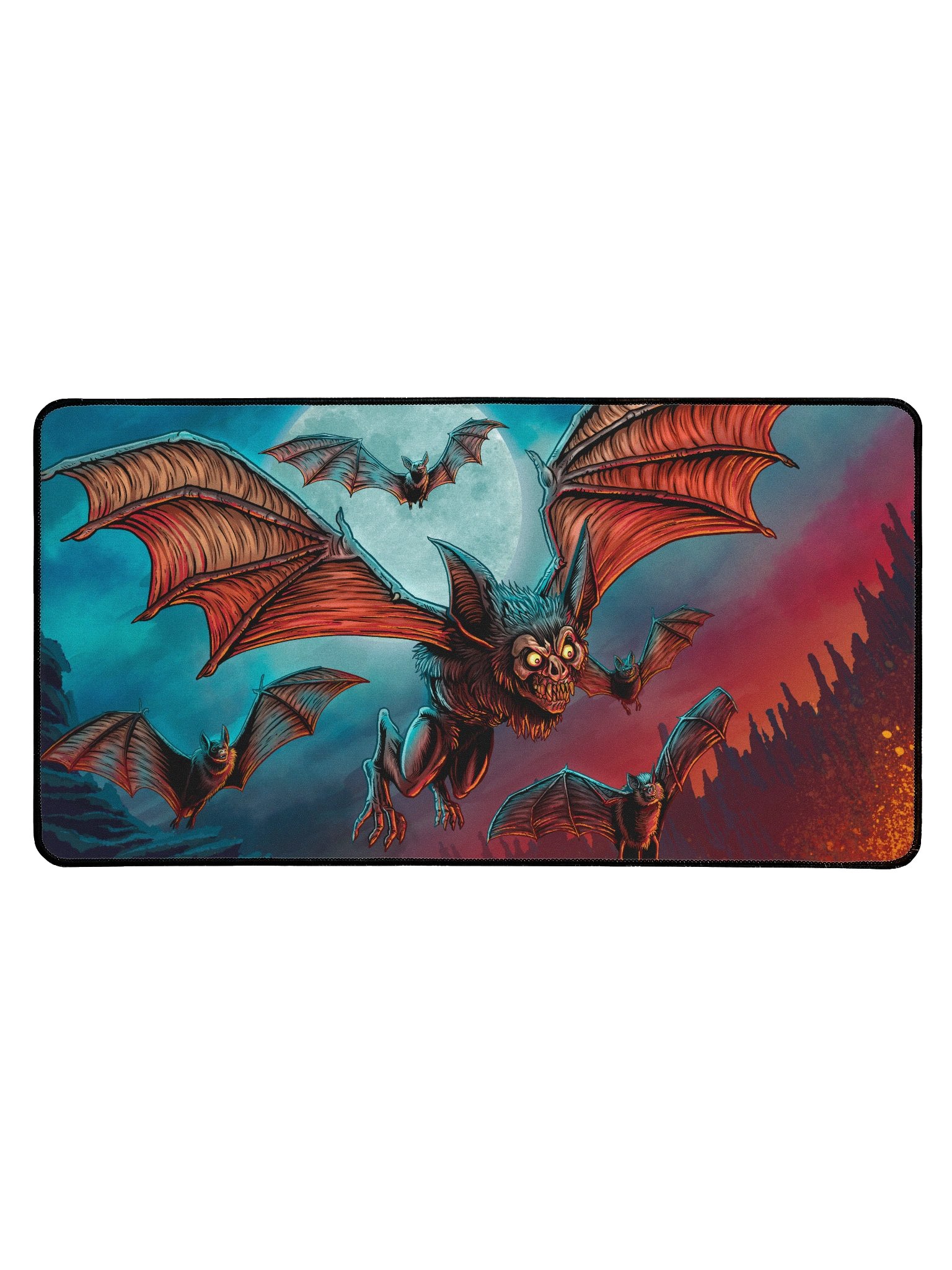 'Bat' Hand Drawn Playmat by DarkSideTokens! product image (1)