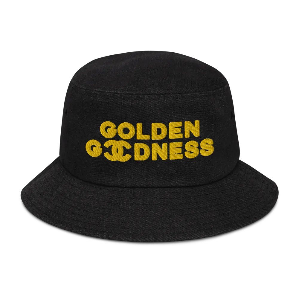 Golden Goodness Denim Bucket Hat product image (1)