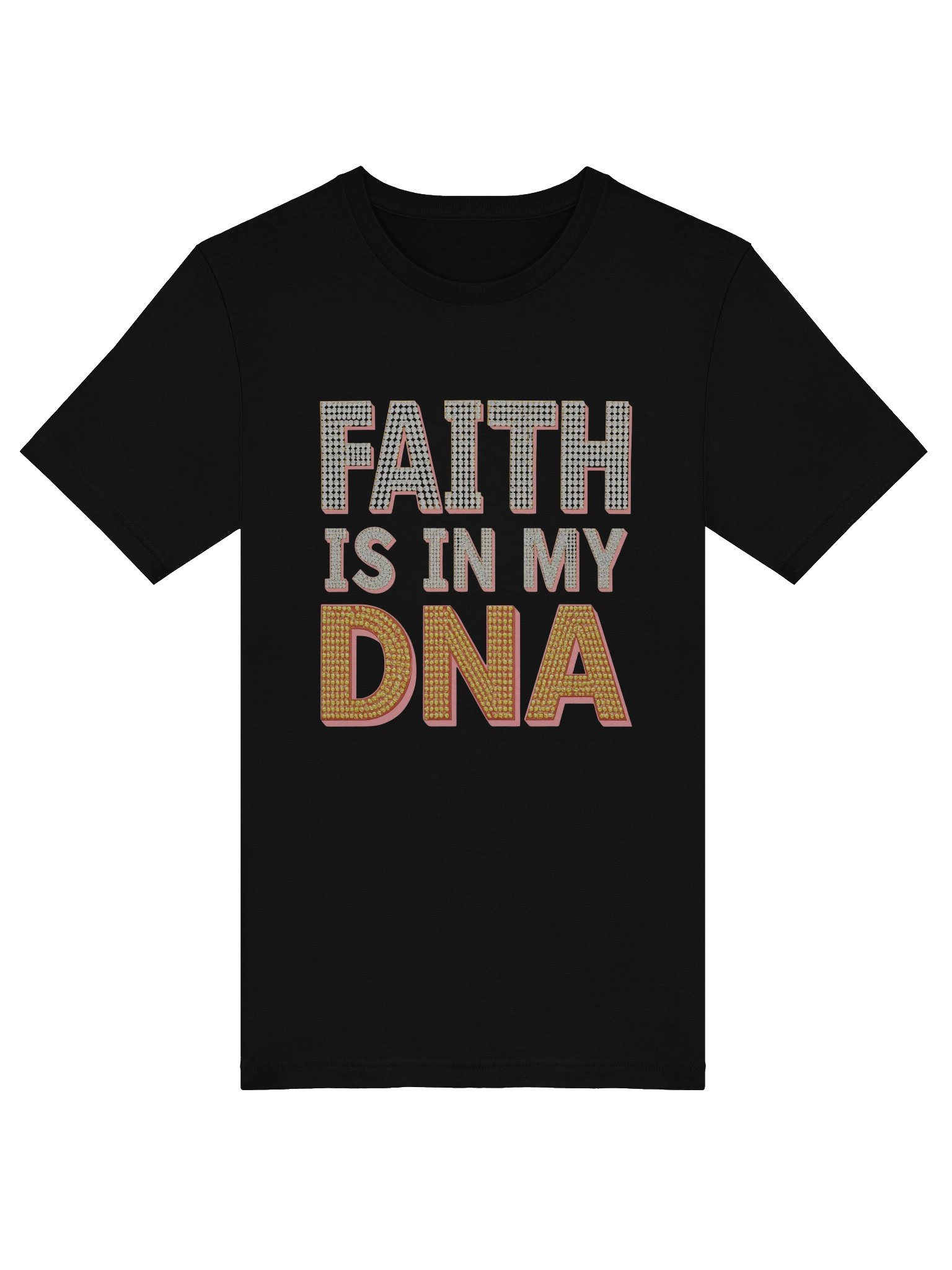 Diamond-Embellished Faith T-Shirt product image (5)