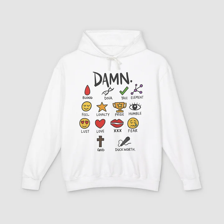 Kendrick Lamar Damn Notebook Hoodie product image (1)