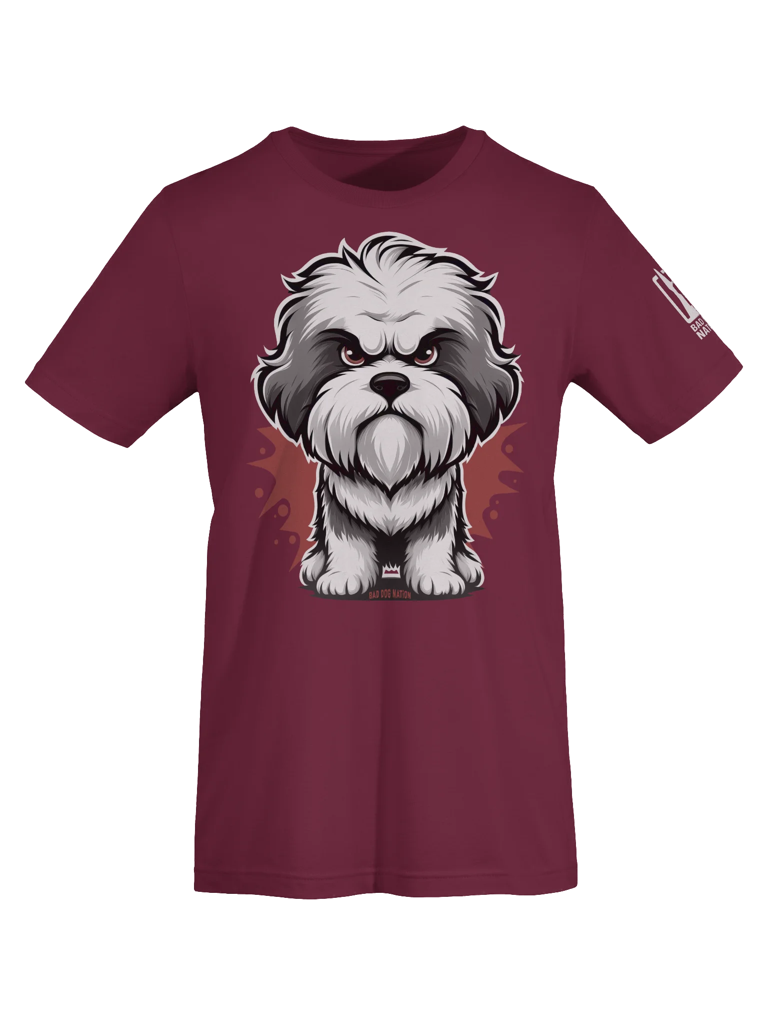 Old English Sheepdog Angry Pup - Premium Unisex T-shirt product image (6)