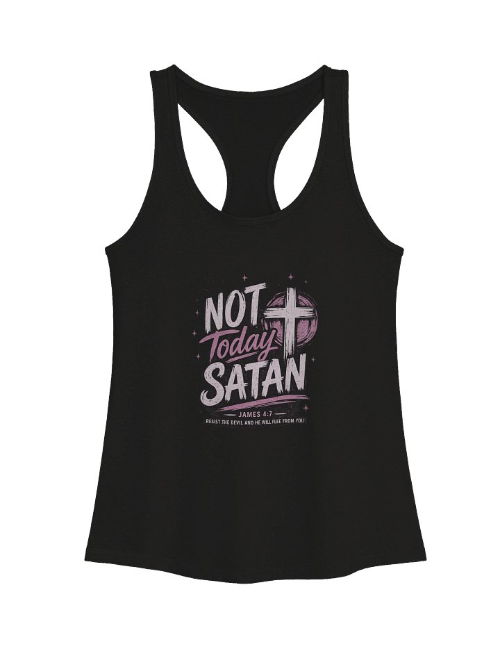 Not Today Satan Racerback product image (1)